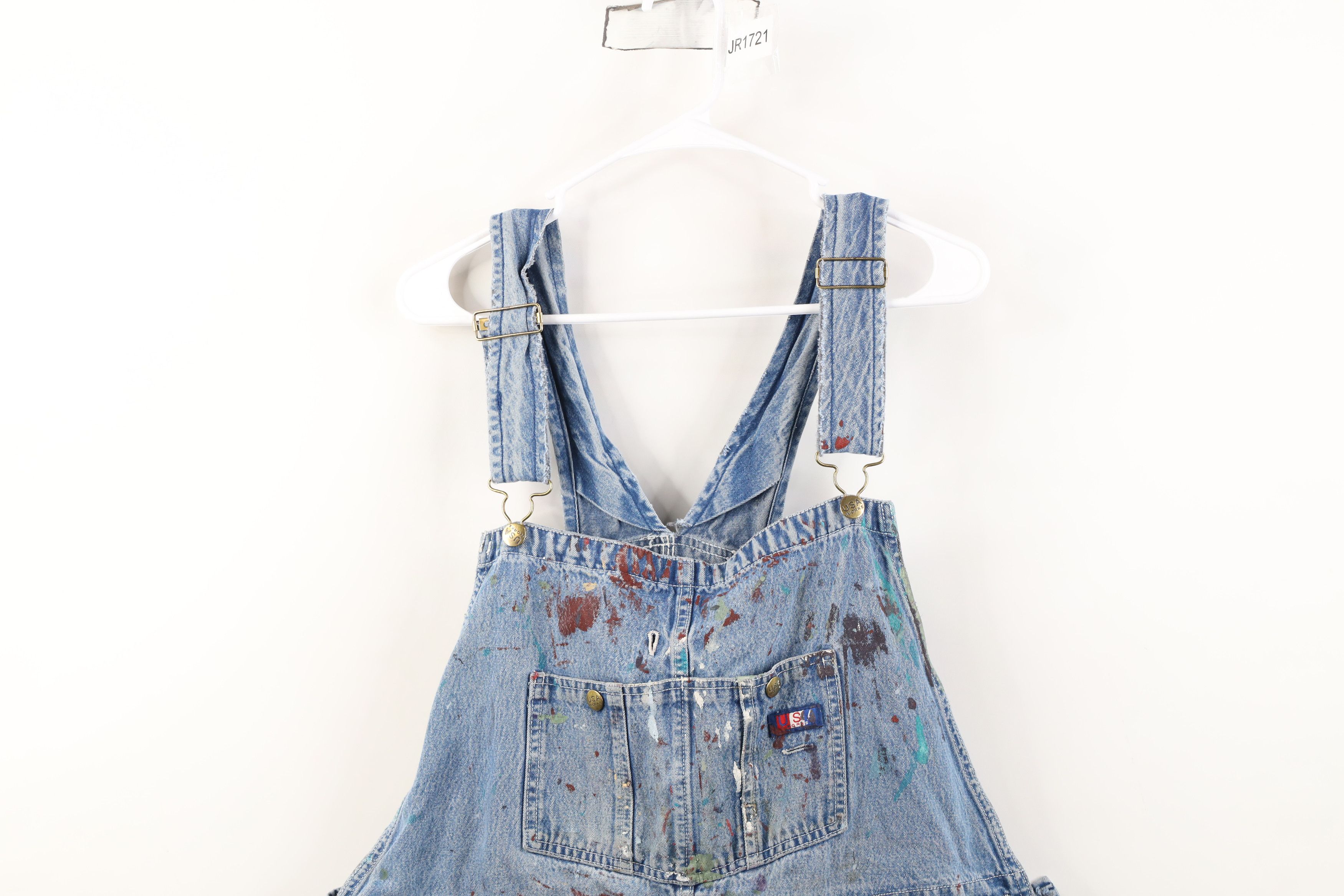 Vintage Vintage 90s Streetwear Thrashed Flannel Lined Overalls Size US 40 / EU 56 - 7 Thumbnail