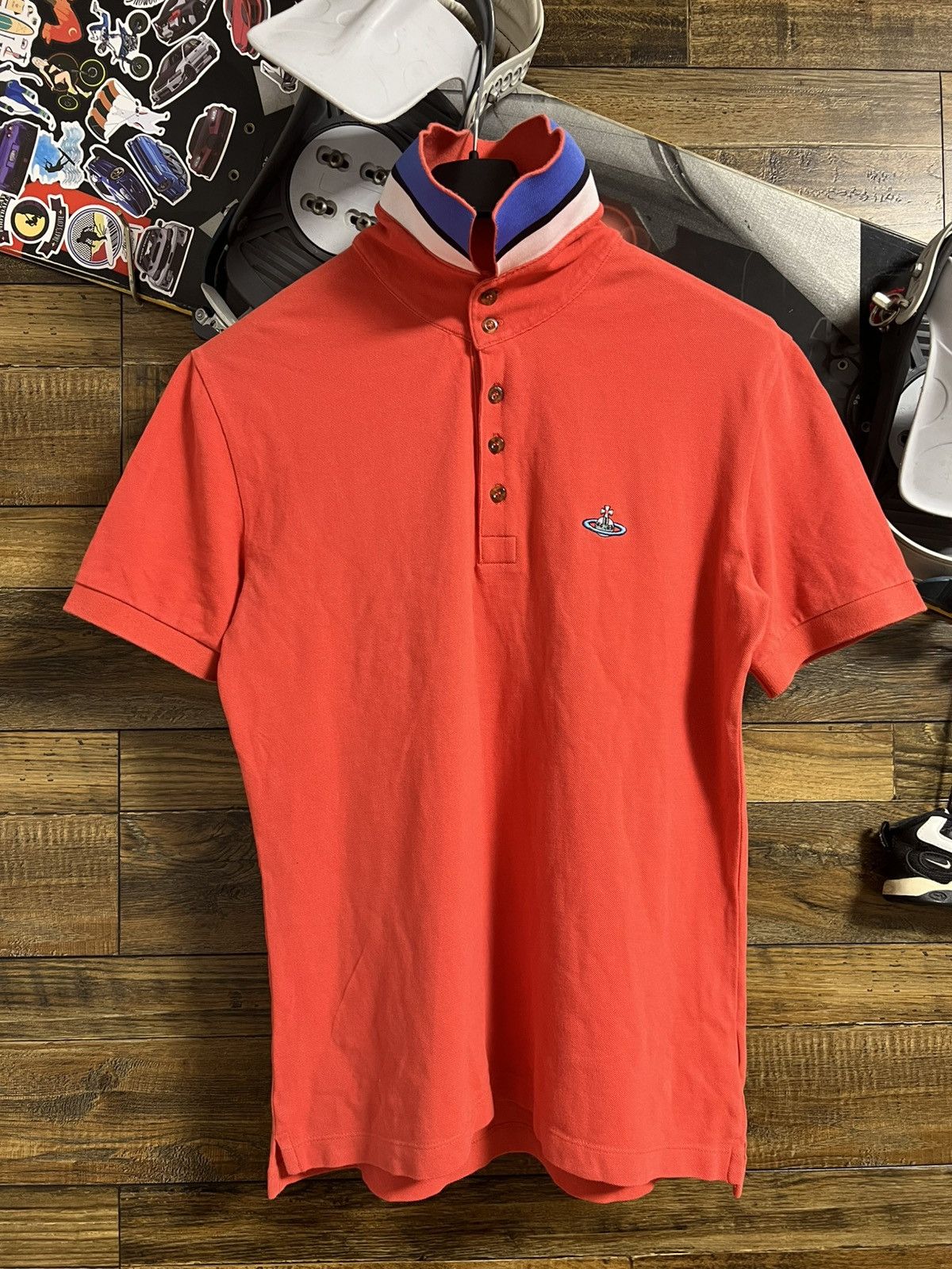 Vivienne Westwood VIVIENNE WESTWOOD Short Sleeve Polo Shirt Logo Orb Size US M / EU 48-50 / 2 - 5 Thumbnail