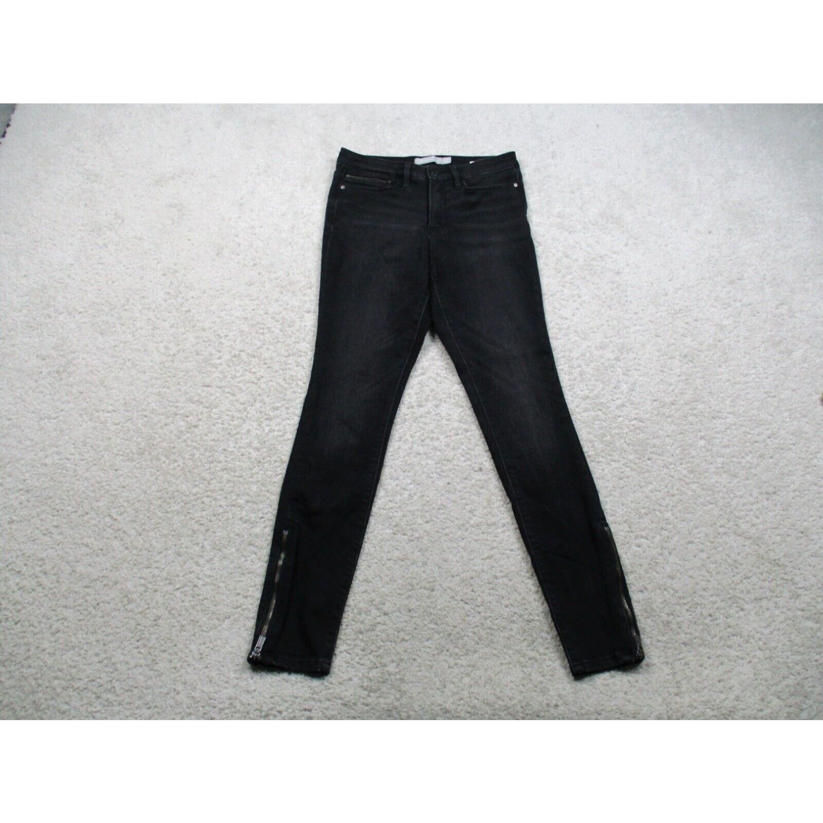 Athleta Skinny Black Jeans buy with Ankle Zipper 8