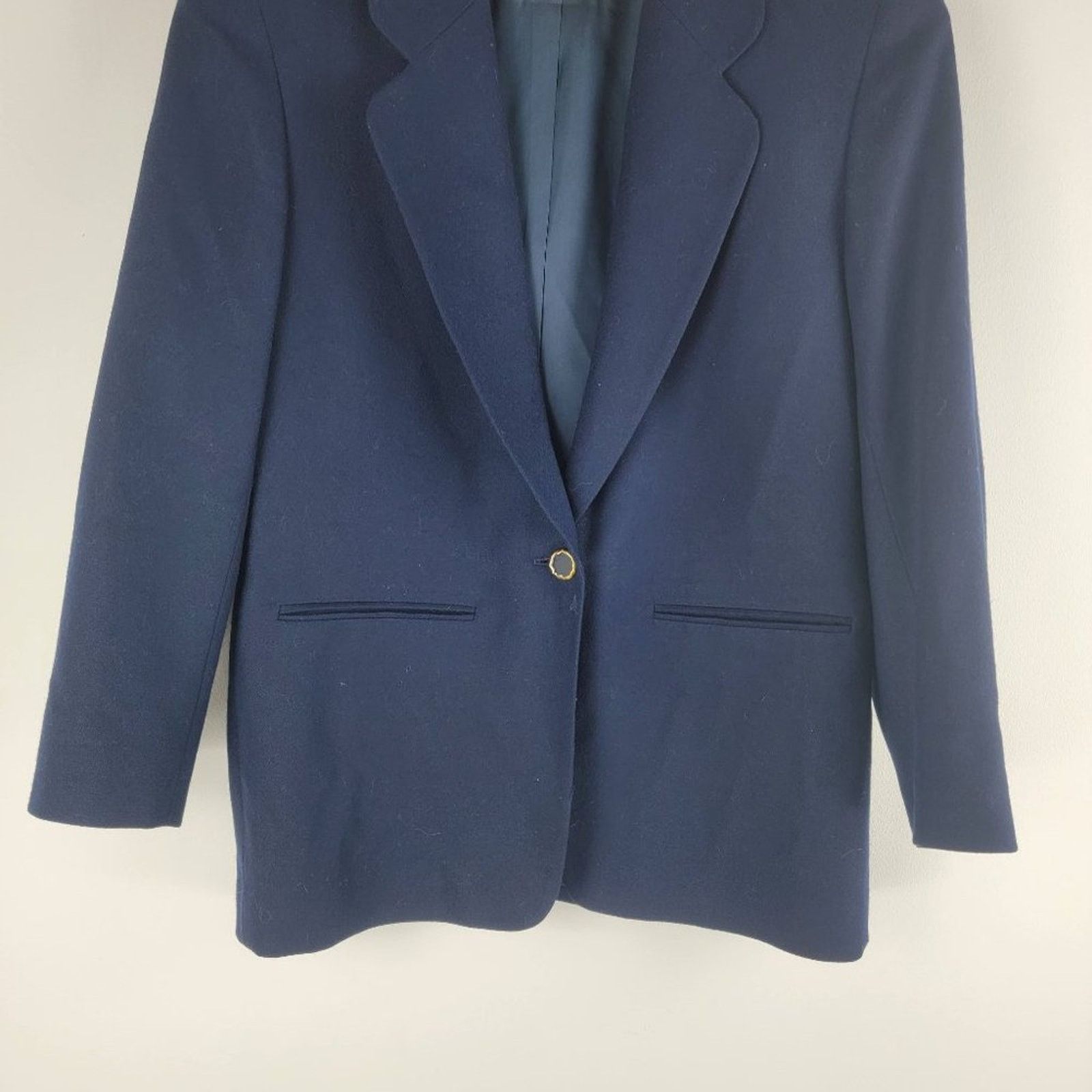 Pendleton Vintage Pendleton One Button Virgin Wool Blazer Blue 12 Size XL / US 12-14 / IT 48-50 - 5 Thumbnail