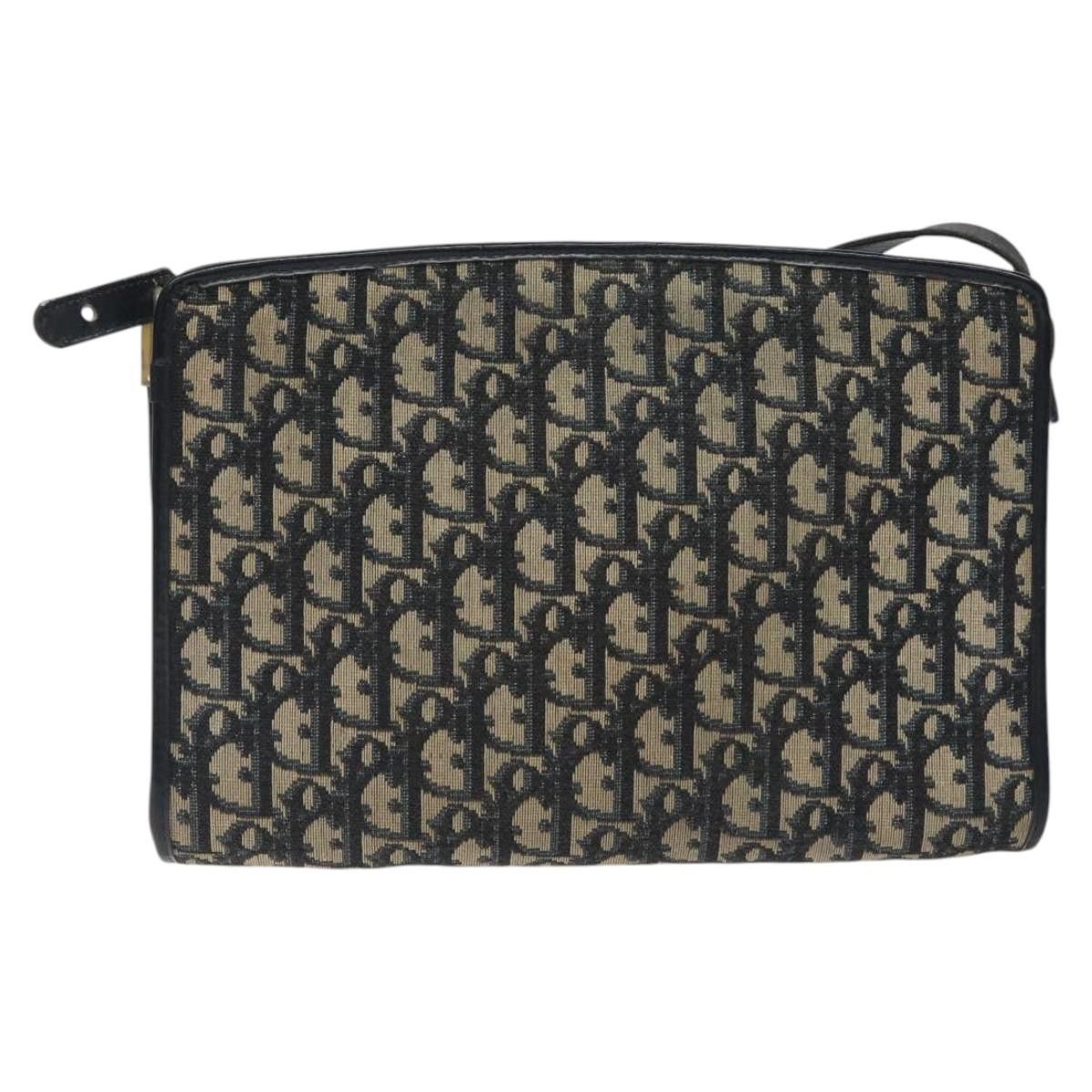 Dior DIOR Trotter Canvas Shoulder Bag Navy Size ONE SIZE - 3 Thumbnail