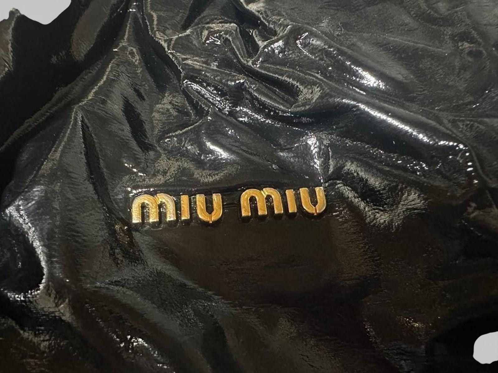 Miu Miu Miu Miu - Black Patent Leather Shoulder Bag Size ONE SIZE - 7 Thumbnail