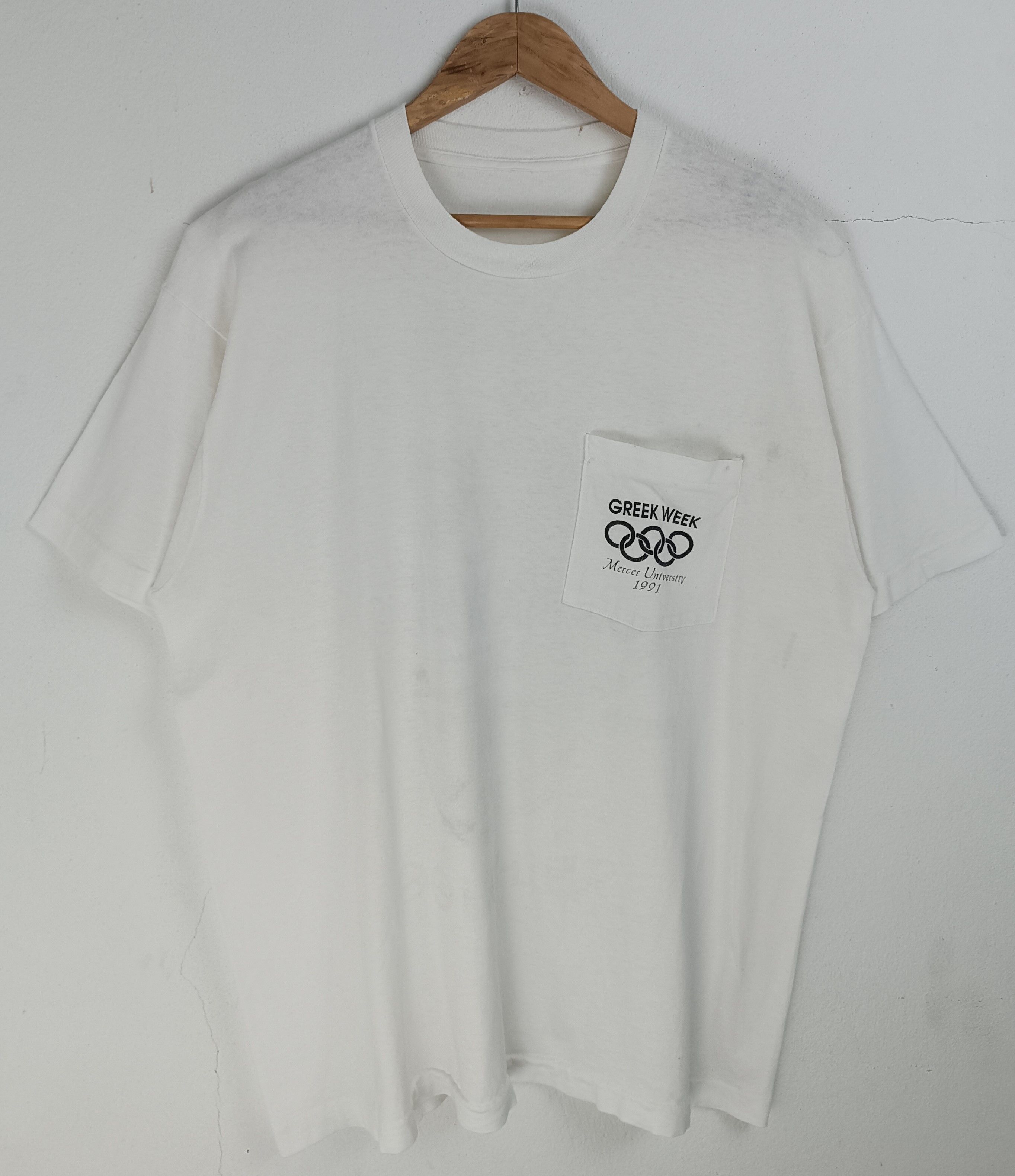 USA Olympics VINTAGE 90'S GREEK WEEK MERCER UNI OLYMPICS CAMPUS VERY RARE Size US XL / EU 56 / 4 - 4 Thumbnail