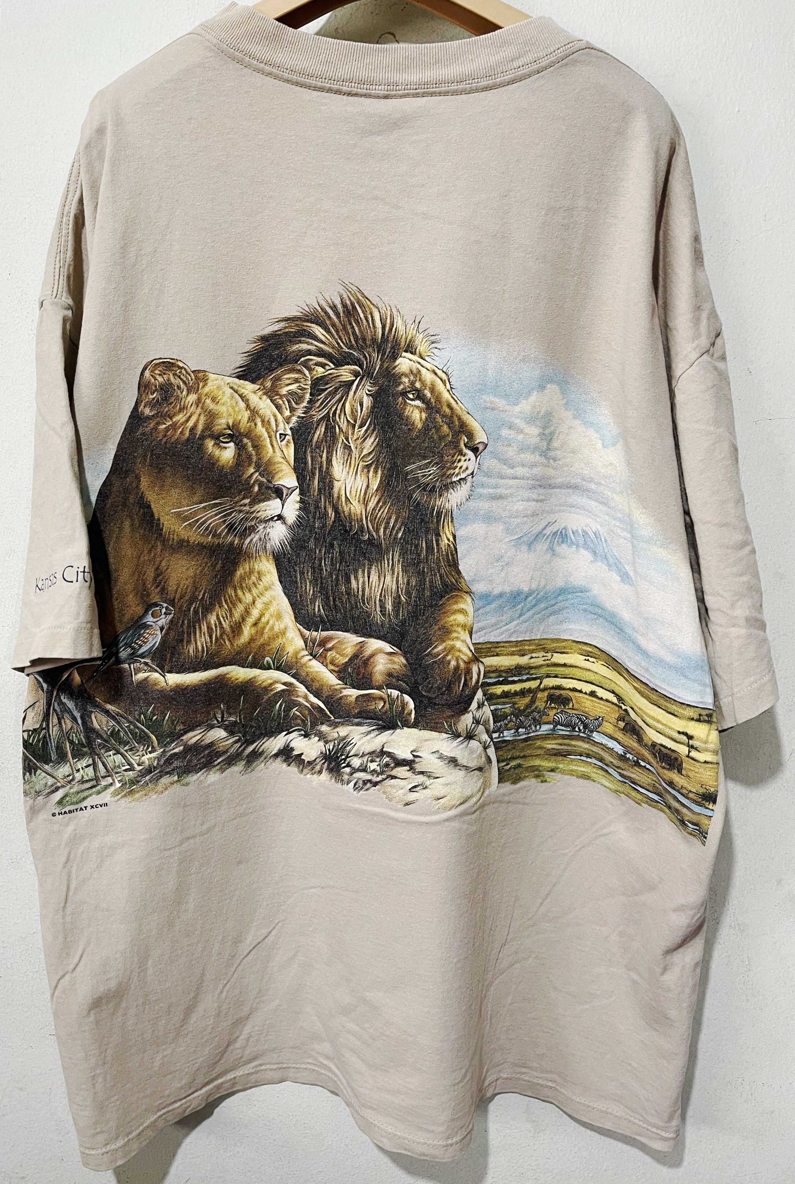Vintage Vintage 90s Lion Shirt Size US XL / EU 56 / 4 - 4 Thumbnail