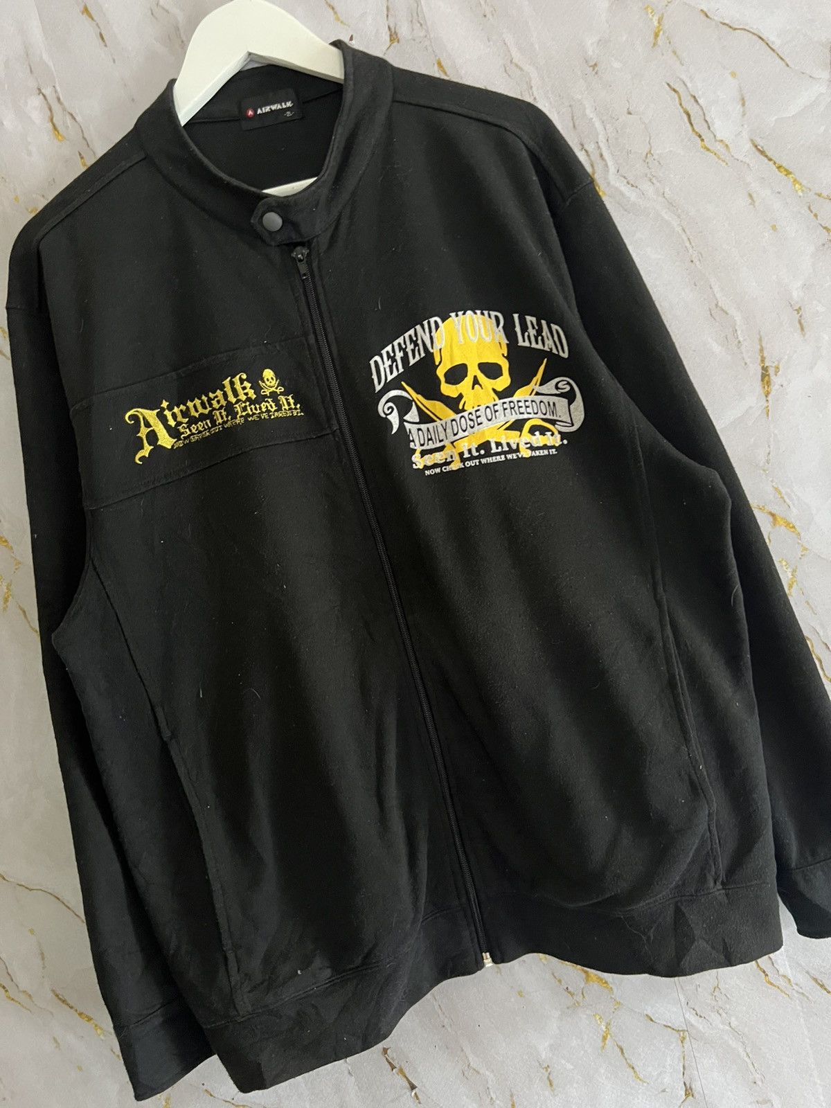 Airwalk 🔥 Airwalk Skull Graphic Sweatshirt Size US XXL / EU 58 / 5 - 4 Thumbnail