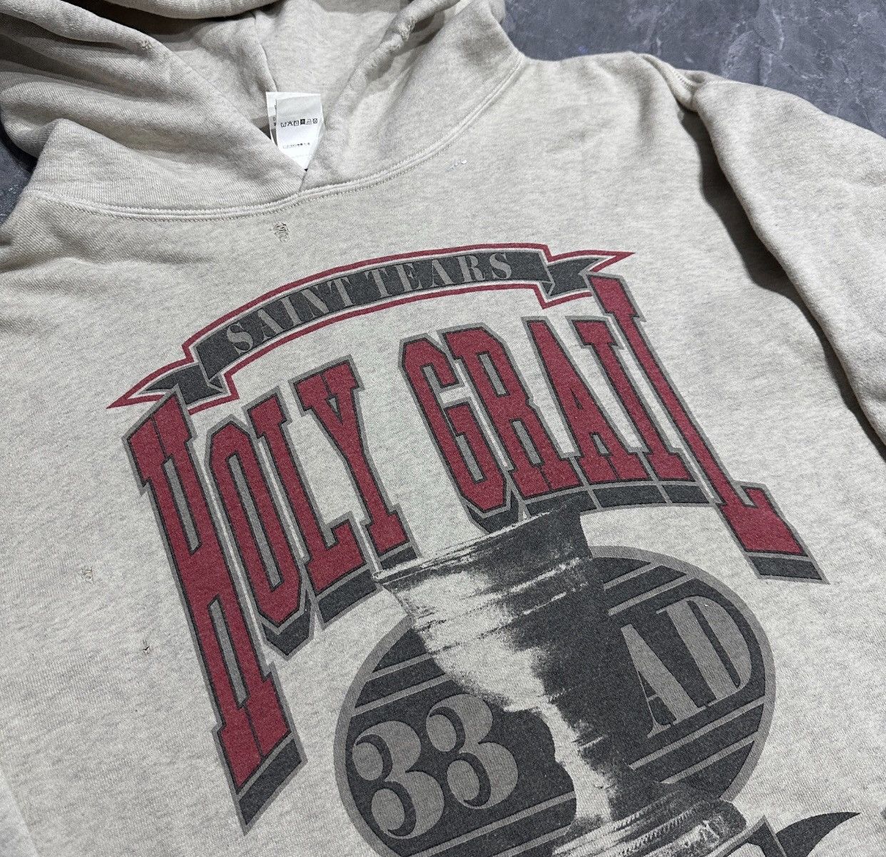 Saint Michael Saint Michael Champion Holy Grail Washed Rice Curled Hoodie Size US L / EU 52-54 / 3 - 3 Thumbnail