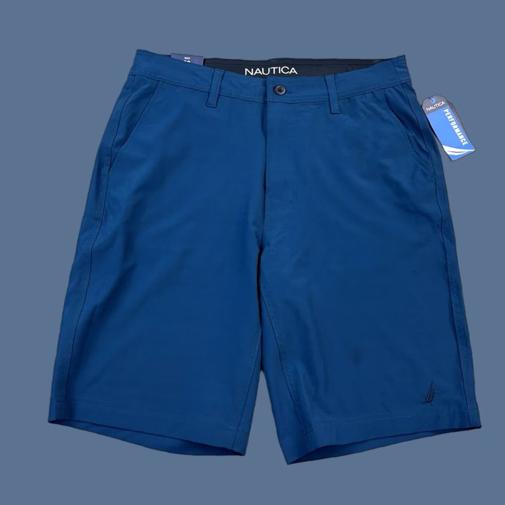Nautica Nautica Shorts Mens 32 (33) Teal Lightweight Performance Hybrid Stretch UV Golf Size US 32 / EU 48 - 1 Thumbnail