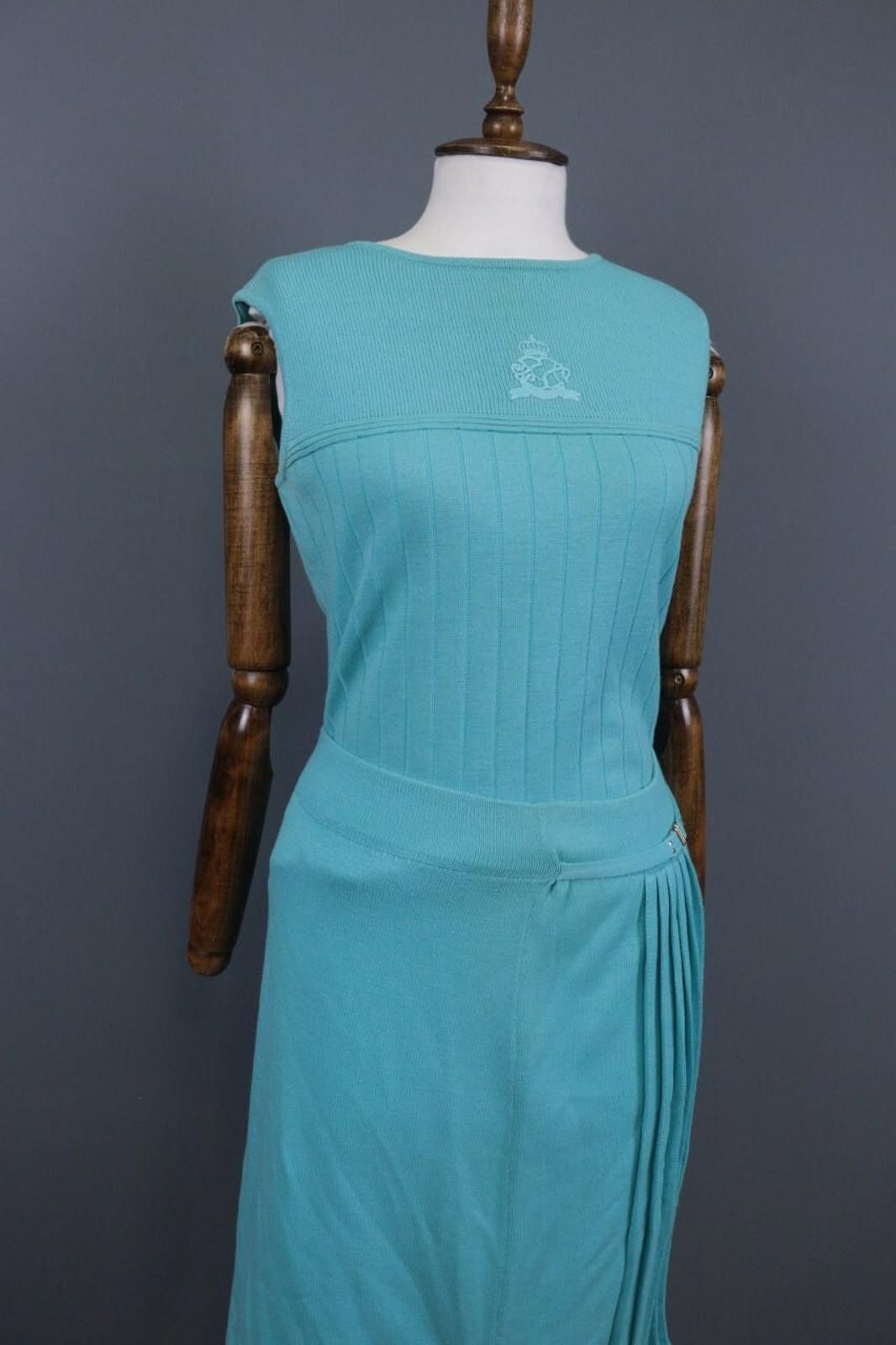 St. John St.John Collection By Marie Gray Blue Shirt / Dress Sz 6 Size M / US 6-8 / IT 42-44 - 9 Thumbnail