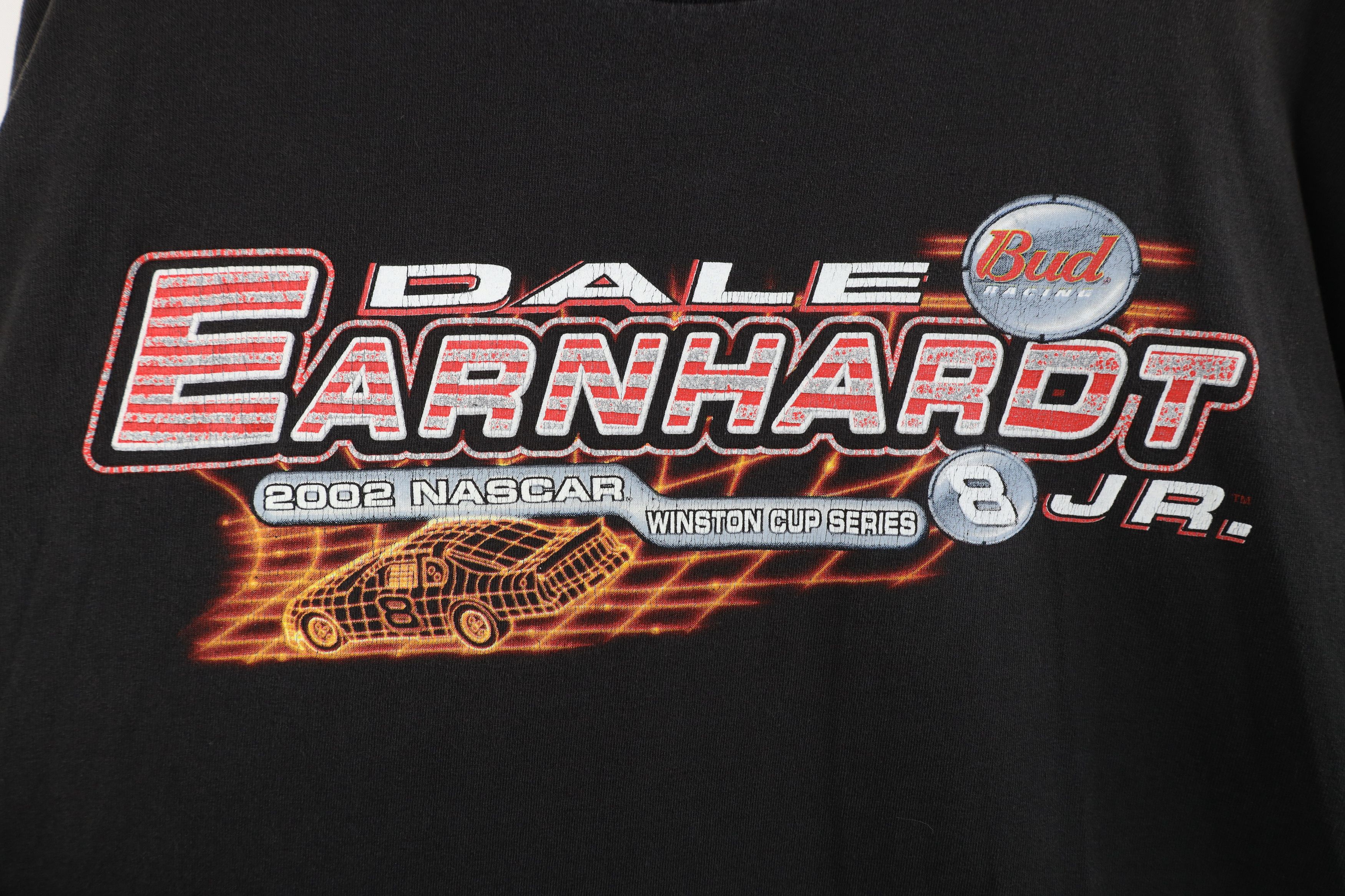 Vintage Vintage Y2K 2002 NASCAR Jr Racing Budweiser T-Shirt Size US XL / EU 56 / 4 - 4 Thumbnail