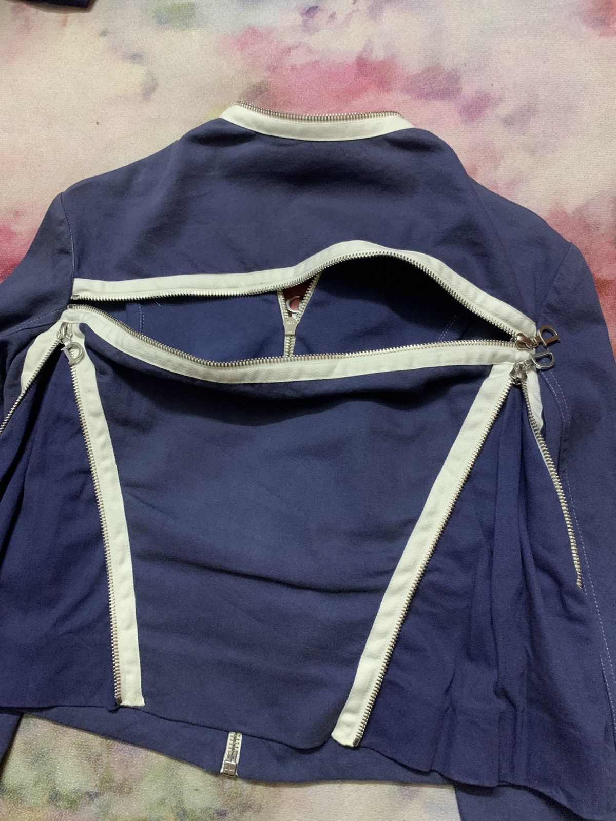 Christian Dior Monsieur SS2001 Runway Dior by Galliano Cropped Jacket Size XS / US 0-2 / IT 36-38 - 15 Thumbnail