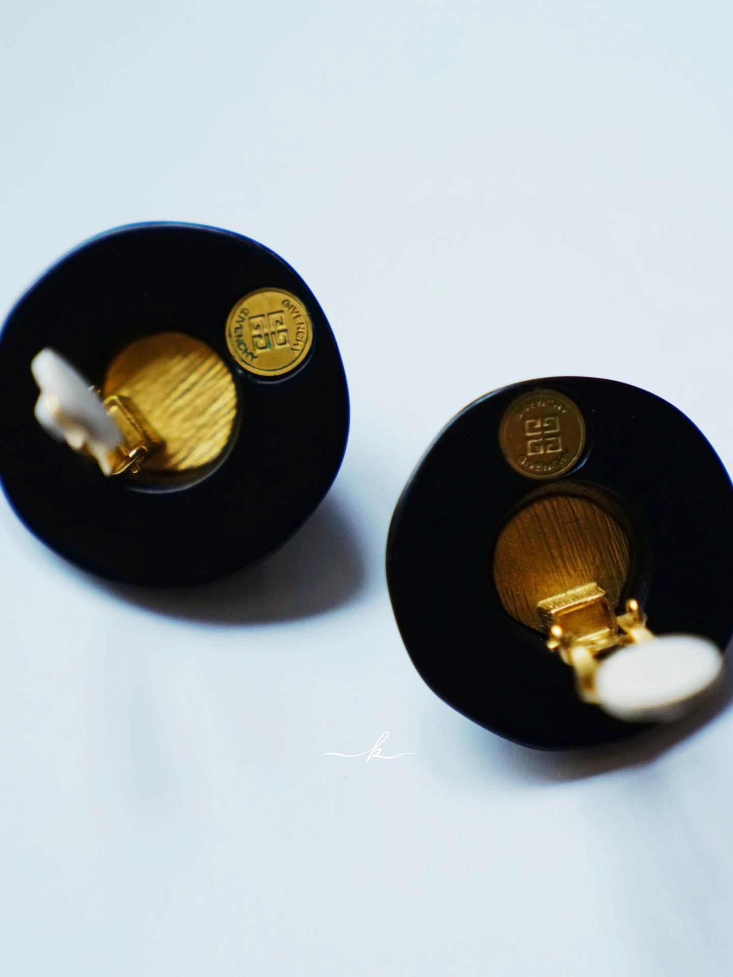 Givenchy Givenchy Vintage Black Gold Jelly Clip-On Earrings Size ONE SIZE - 5 Thumbnail