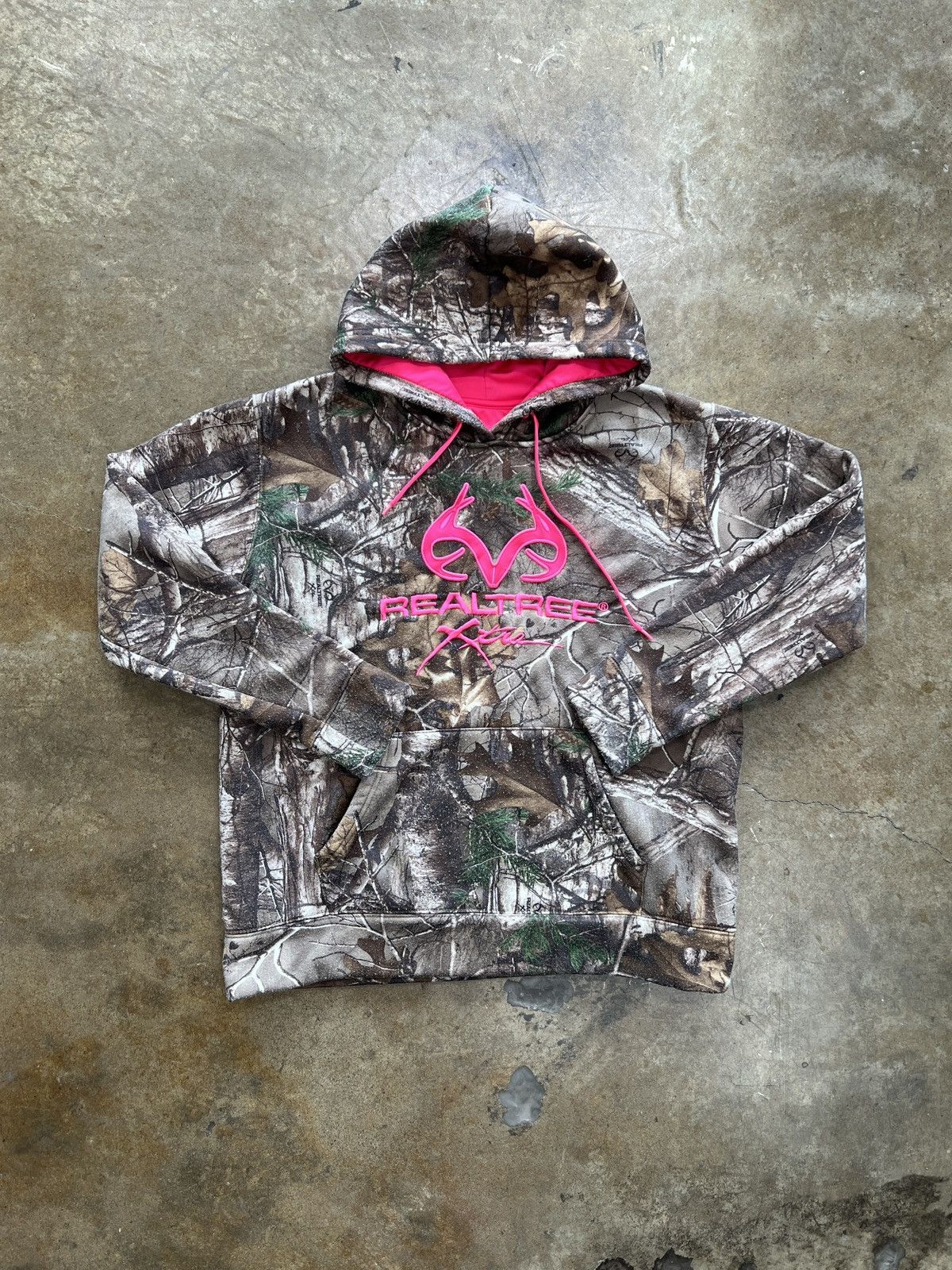 Realtree Realtree Camo Pink Lining Women's Hoodie XL Size XL / US 12-14 / IT 48-50 - 2 Thumbnail