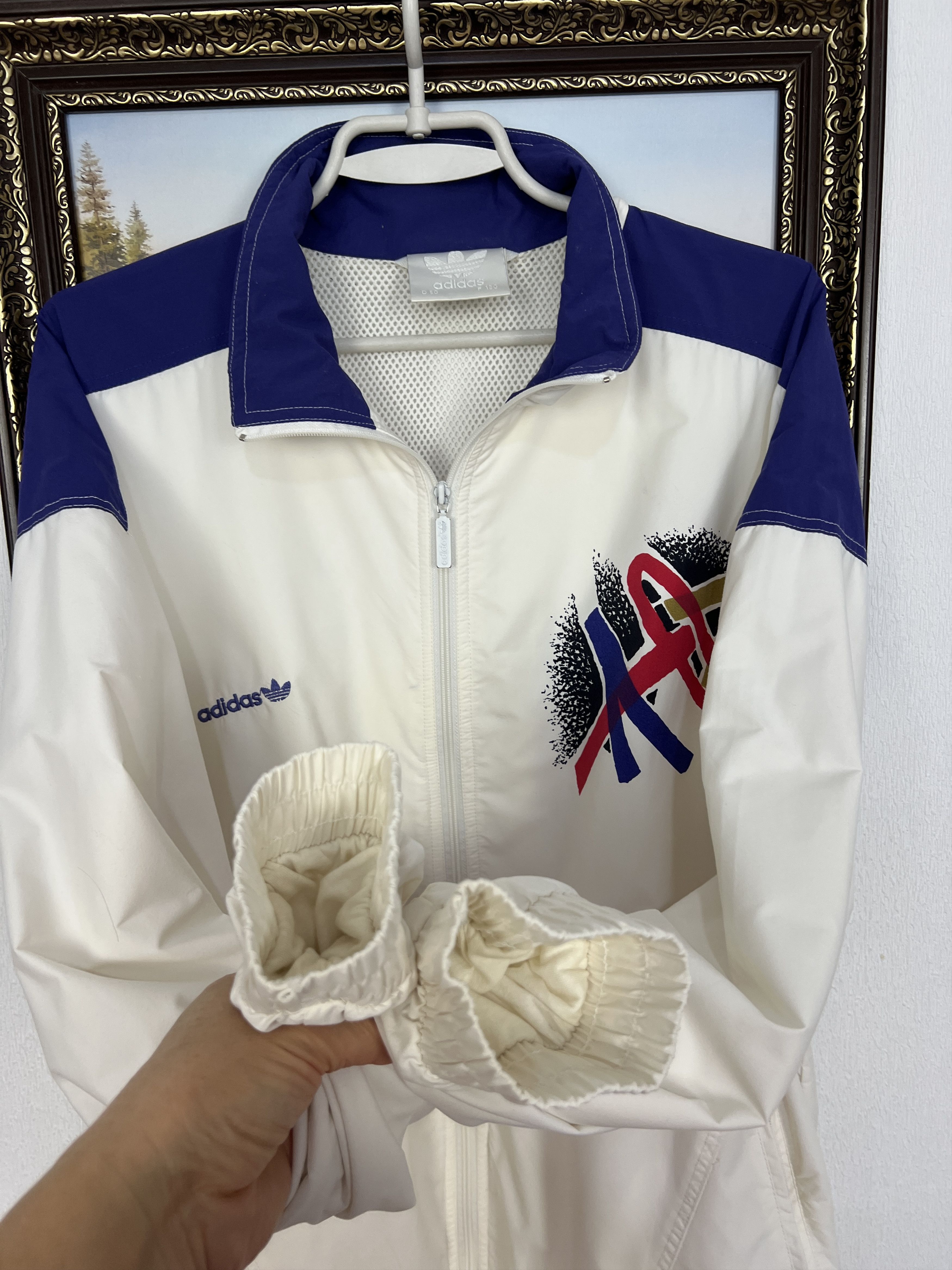 Adidas Vintage 90's Stefan Edberg Tennis WarmUp Jacket Track Top Size US M / EU 48-50 / 2 - 6 Thumbnail