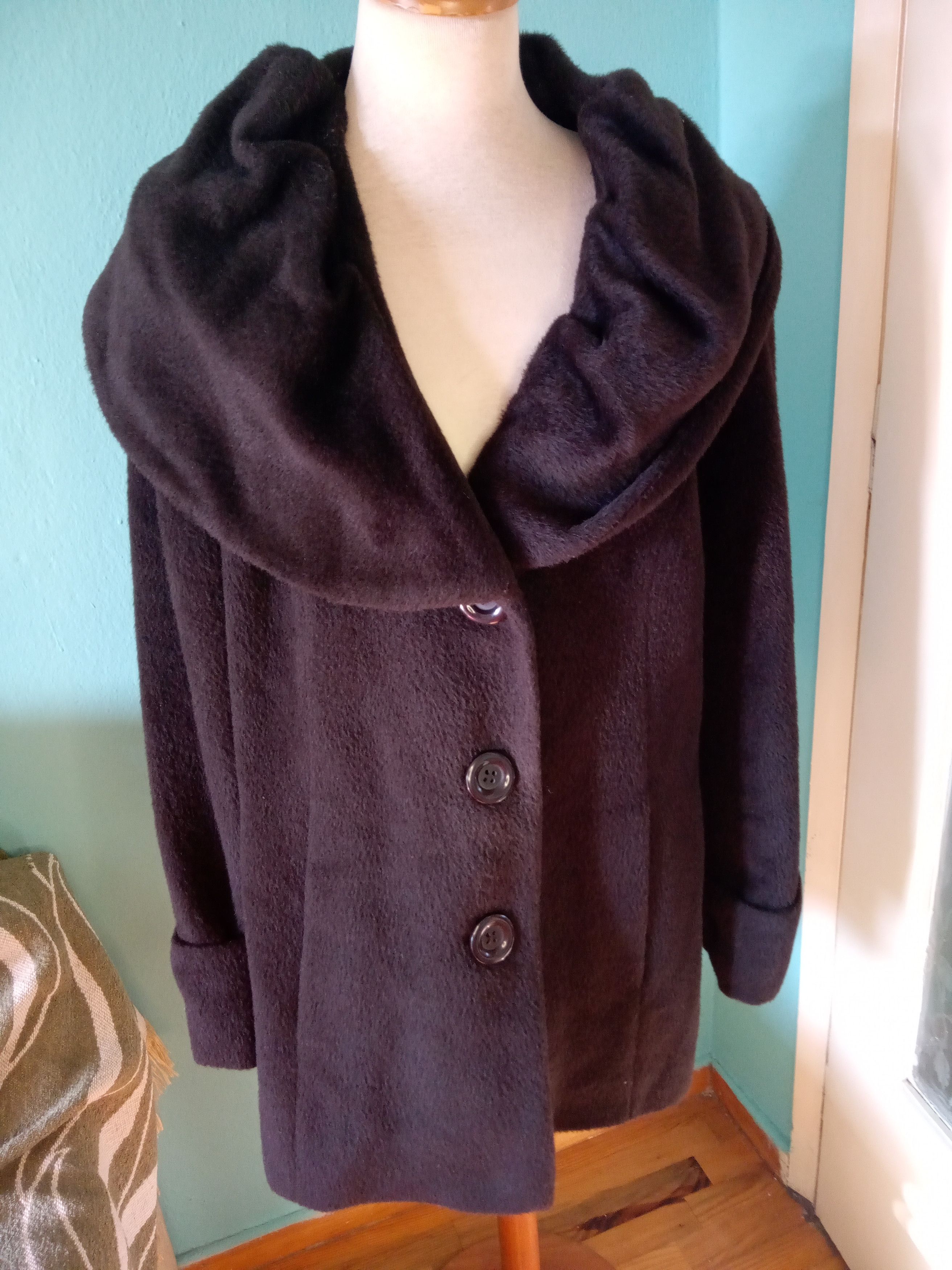 Other Vintage Womens Llama Alpaca MOLLY Coat Size L / US 10 / IT 46 - 1 Thumbnail