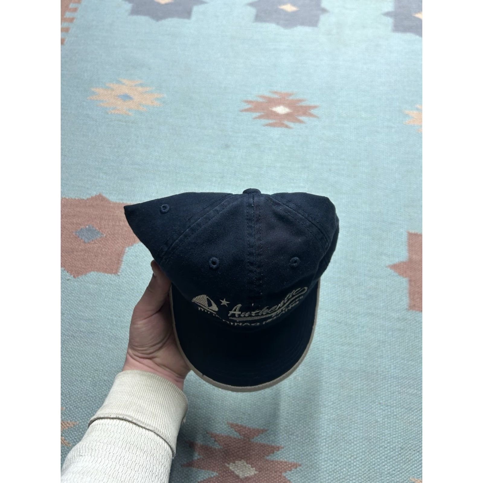 Vintage VINTAGE Unbranded Baseball Cap Hat Men Adjustable Blue Mackinac Island Michigan Boat Embroidered Cap Size ONE SIZE - 3 Thumbnail