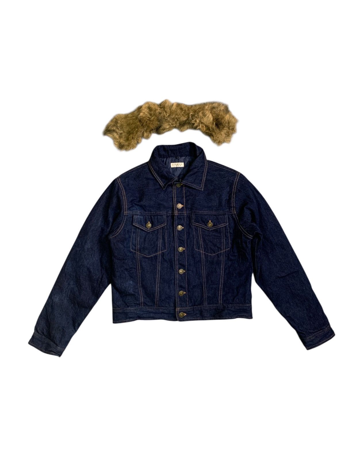 Japanese Brand Rare Design Trend Club Denim Jackets Size L / US 10 / IT 46 - 4 Thumbnail