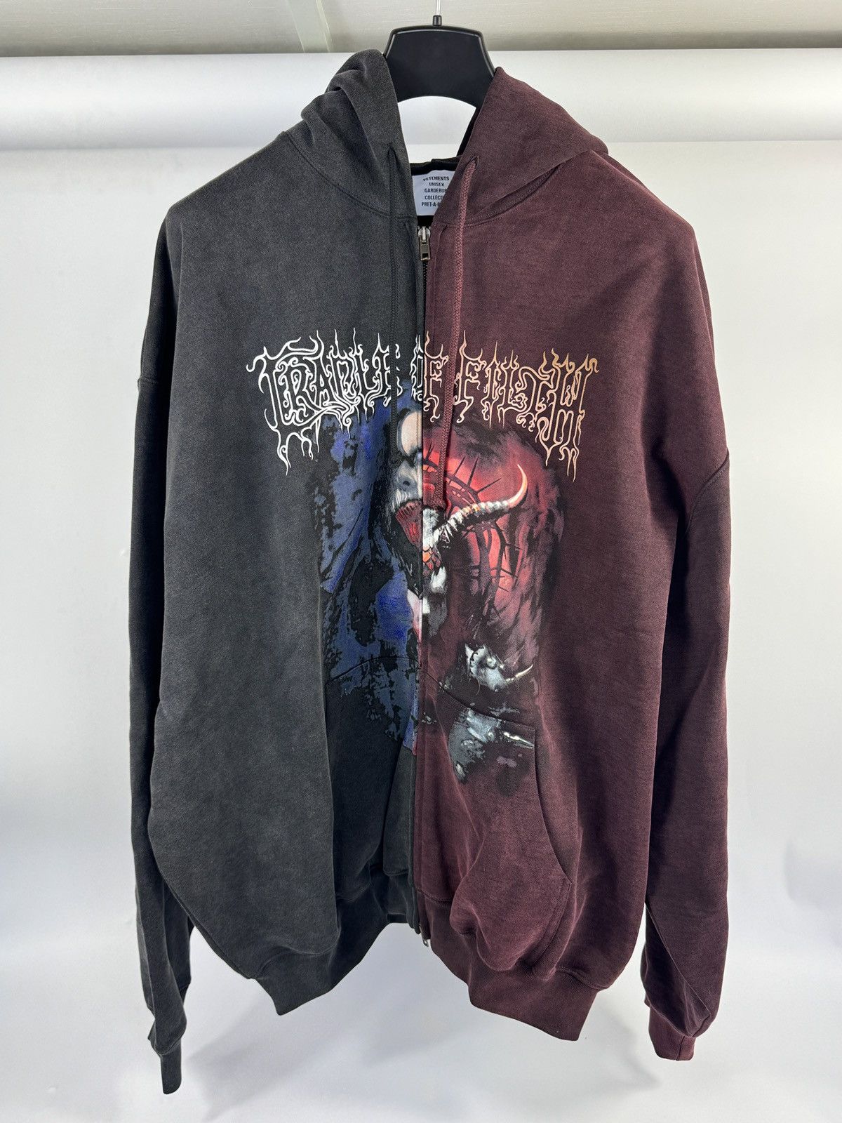Vetements Vetements Russian Idol oversized black Hoodie | Grailed