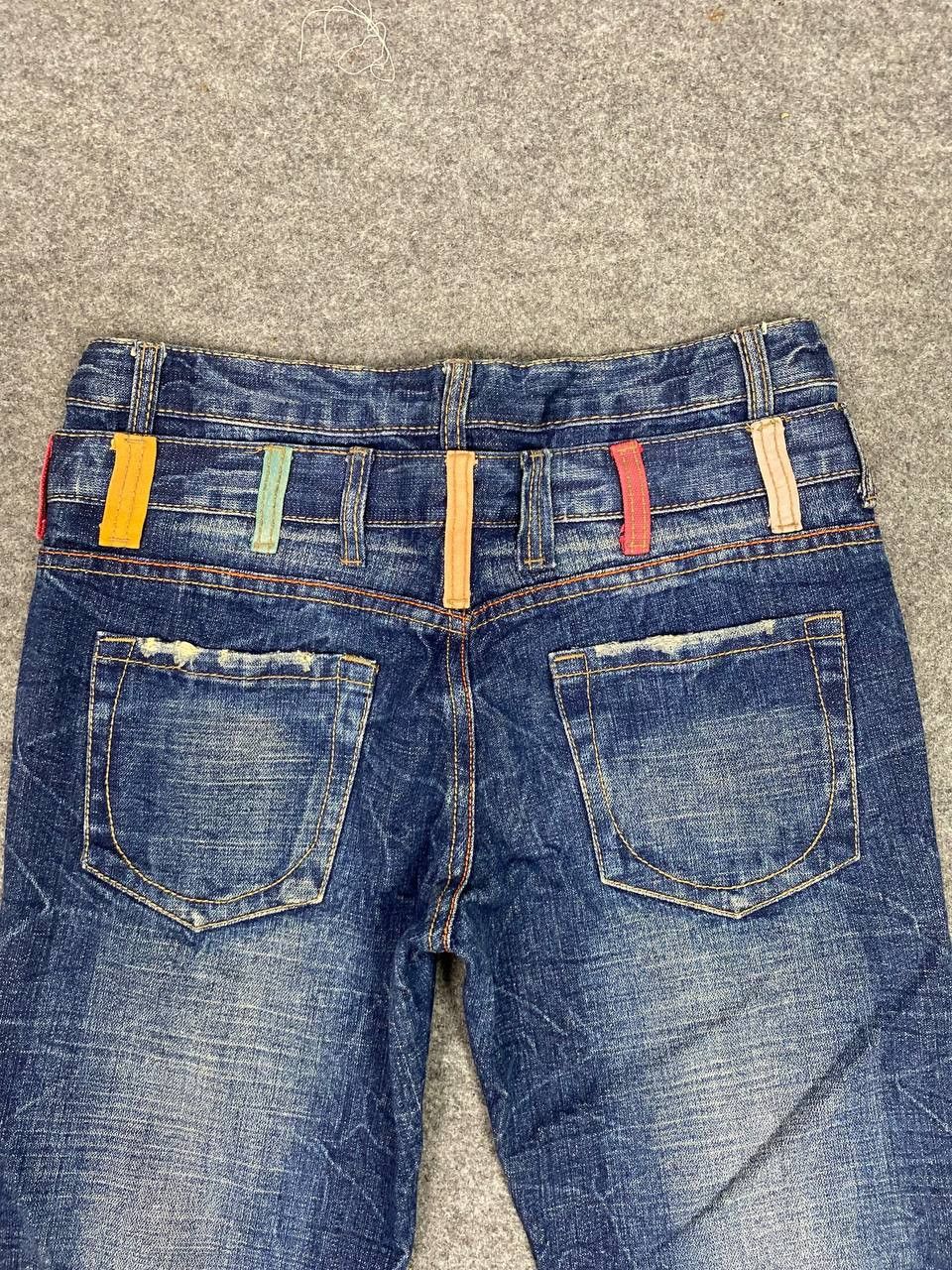 Japanese Brand vintage japanese brands double waist denim nice design Size US 32 / EU 48 - 3 Thumbnail