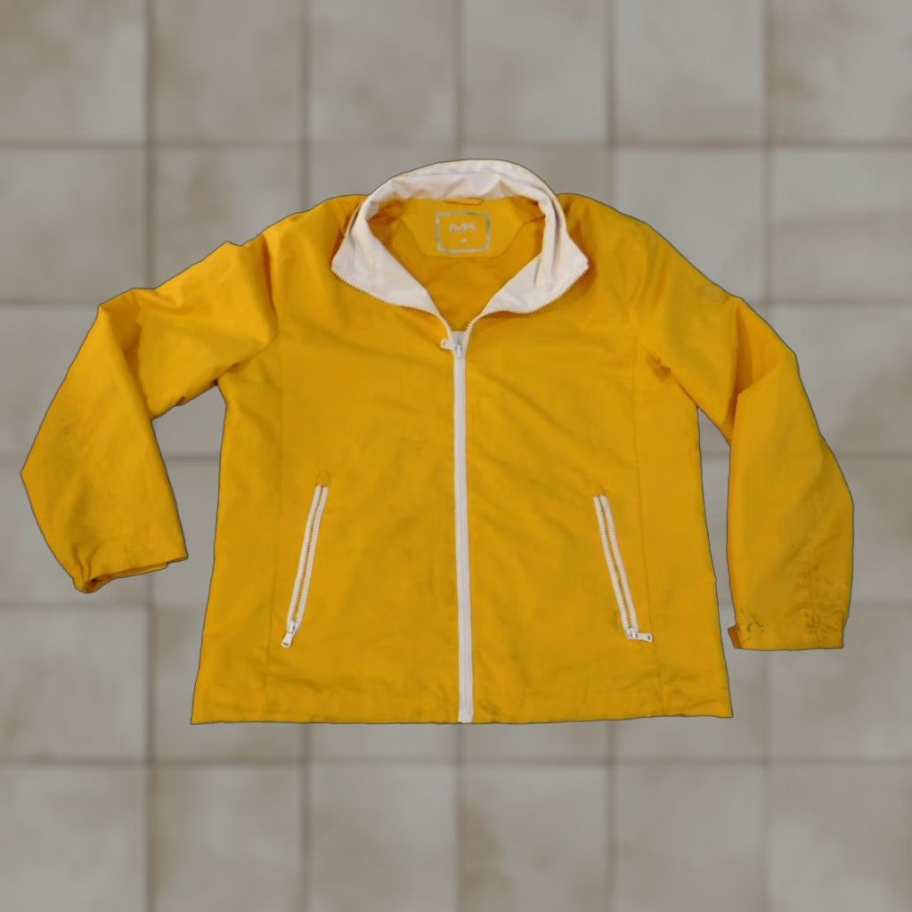 Michael Kors VINTAGE Michael Kors Jacket Men Large Windbreaker Yellow Zip Lined Polyester Size US L / EU 52-54 / 3 - 1 Thumbnail