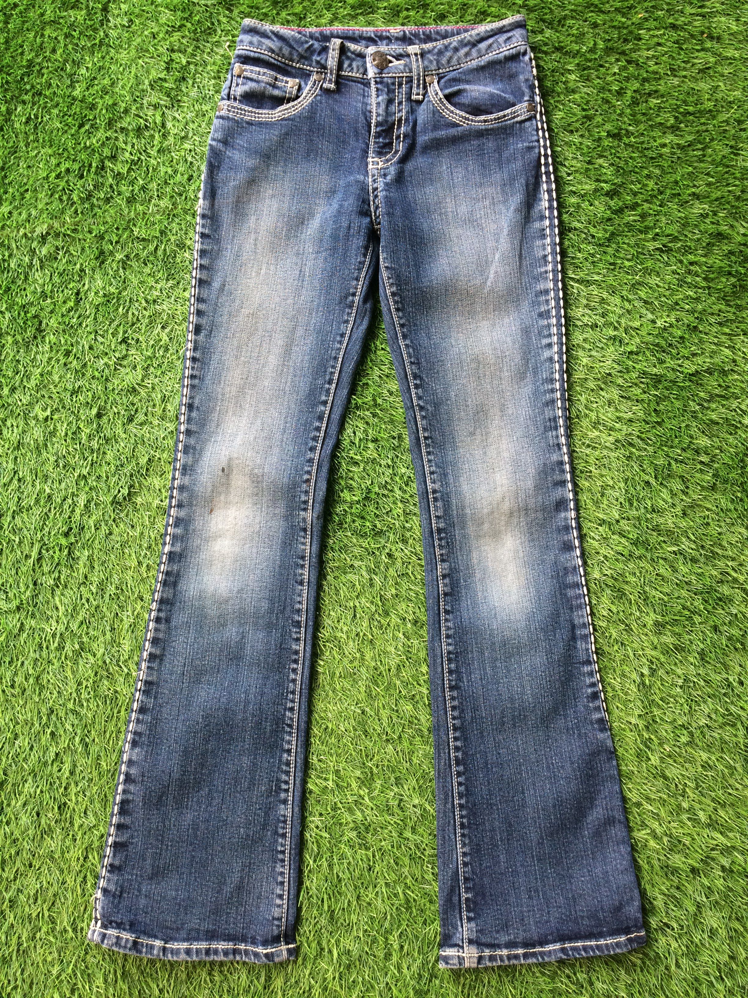image of Archival Clothing Low Rise Bootcut Jeans D-793 in Blue Denim, Women's (Size 24)