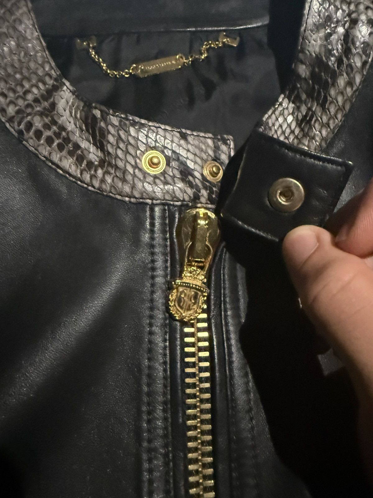 Billionaire Couture Billionaire (Made In Italy) Leather Jacket Size US L / EU 52-54 / 3 - 3 Thumbnail