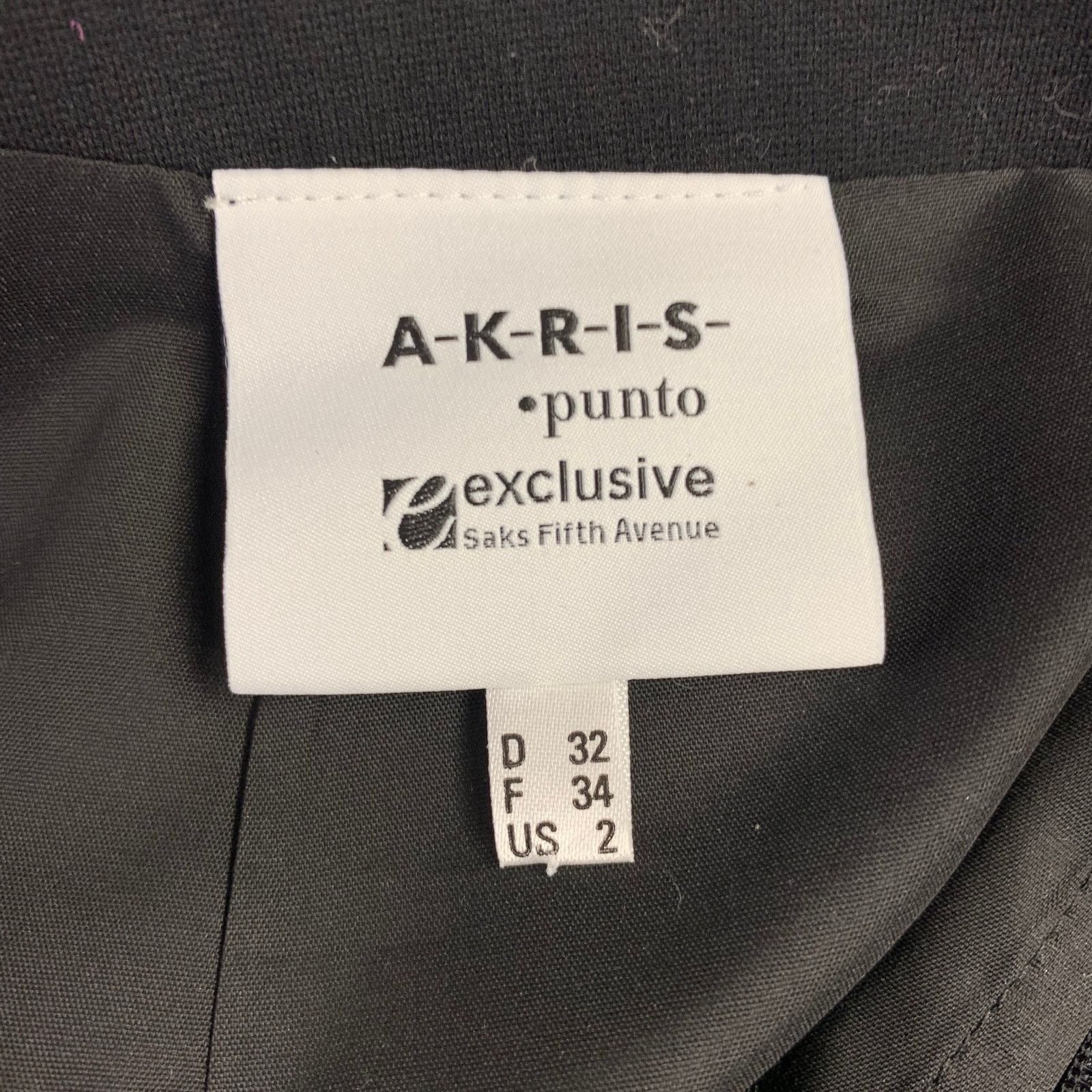 Akris 2 Black White Viscose Blend Polka Dot Lambskin Pencil Skirt Size 26" / US 2 / IT 38 - 3 Thumbnail
