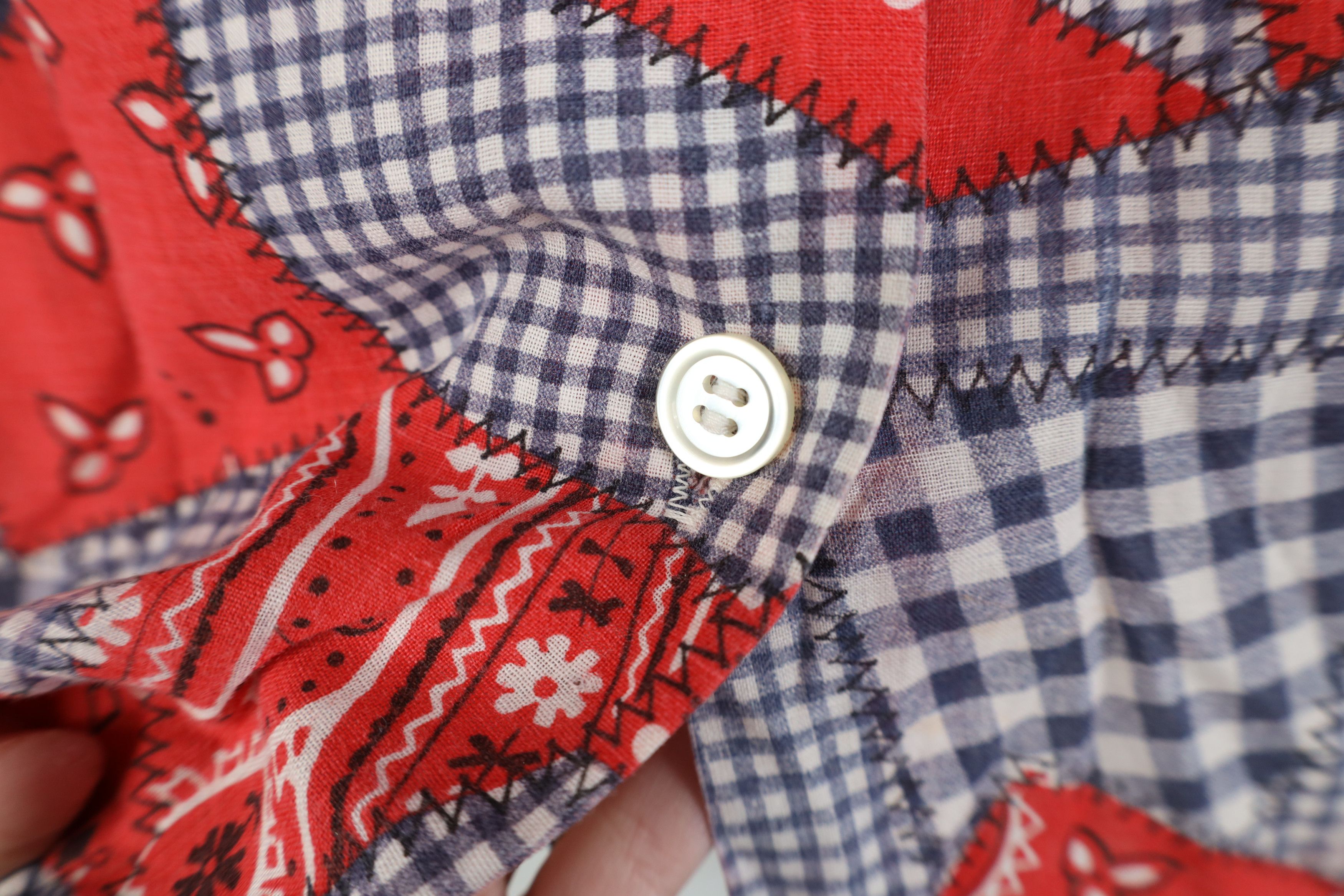 Vintage Vintage 70s Streetwear Western Bandana Sleeveless Shirt Size L / US 10 / IT 46 - 7 Thumbnail
