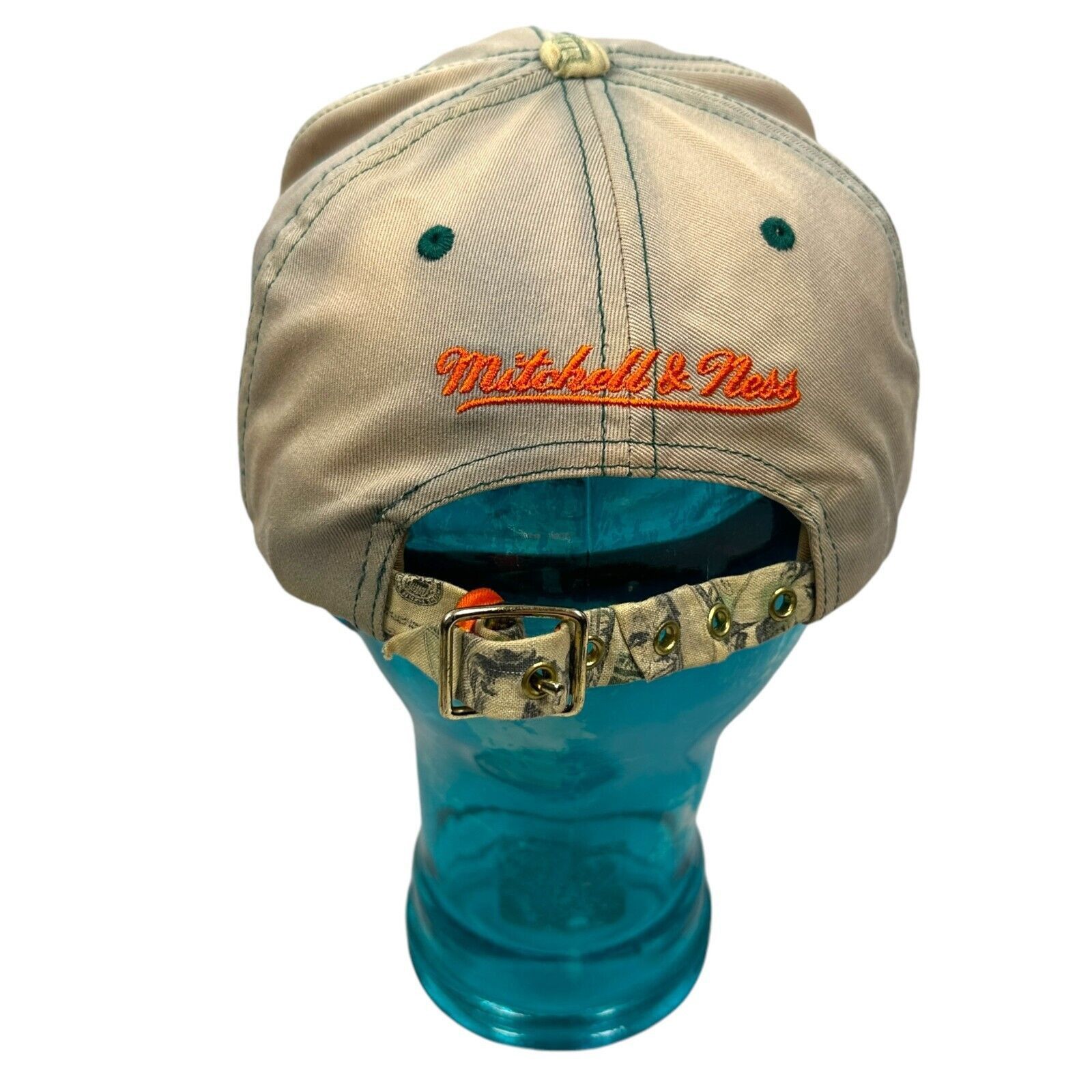Mitchell & Ness Mitchell & Ness Miami Dolphins Retro Strapback Hat NFL Size ONE SIZE - 3 Thumbnail