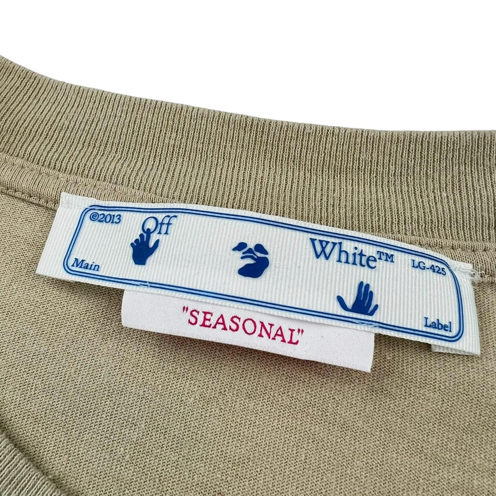 Off-White Off-White Caravaggio Arrows Beige T Shirt Size US M / EU 48-50 / 2 - 5 Thumbnail