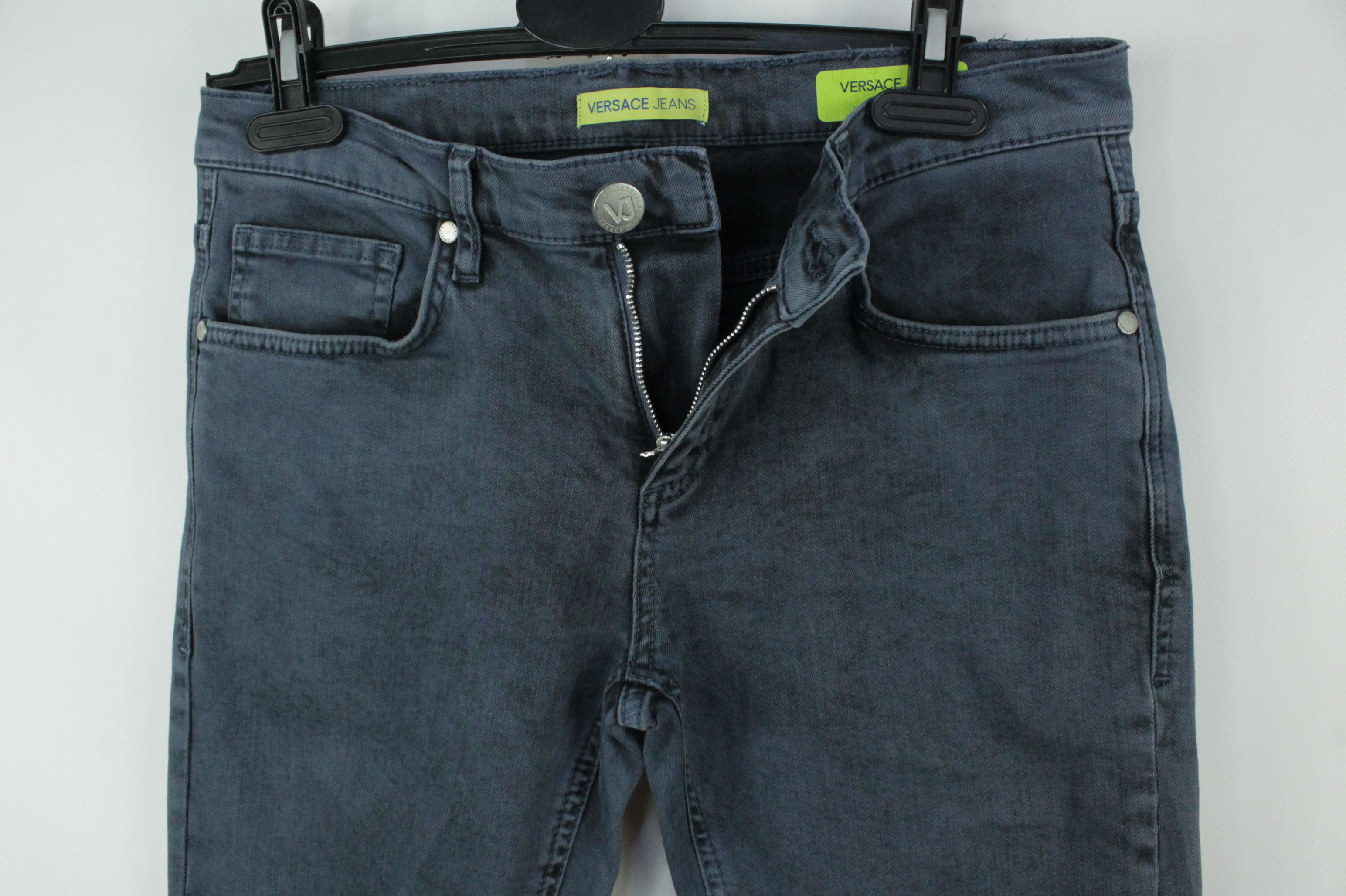 Versace Jeans Couture Versace Slim Fit Blue Denim Jeans Men's Size US 28 / EU 44 - 2 Thumbnail