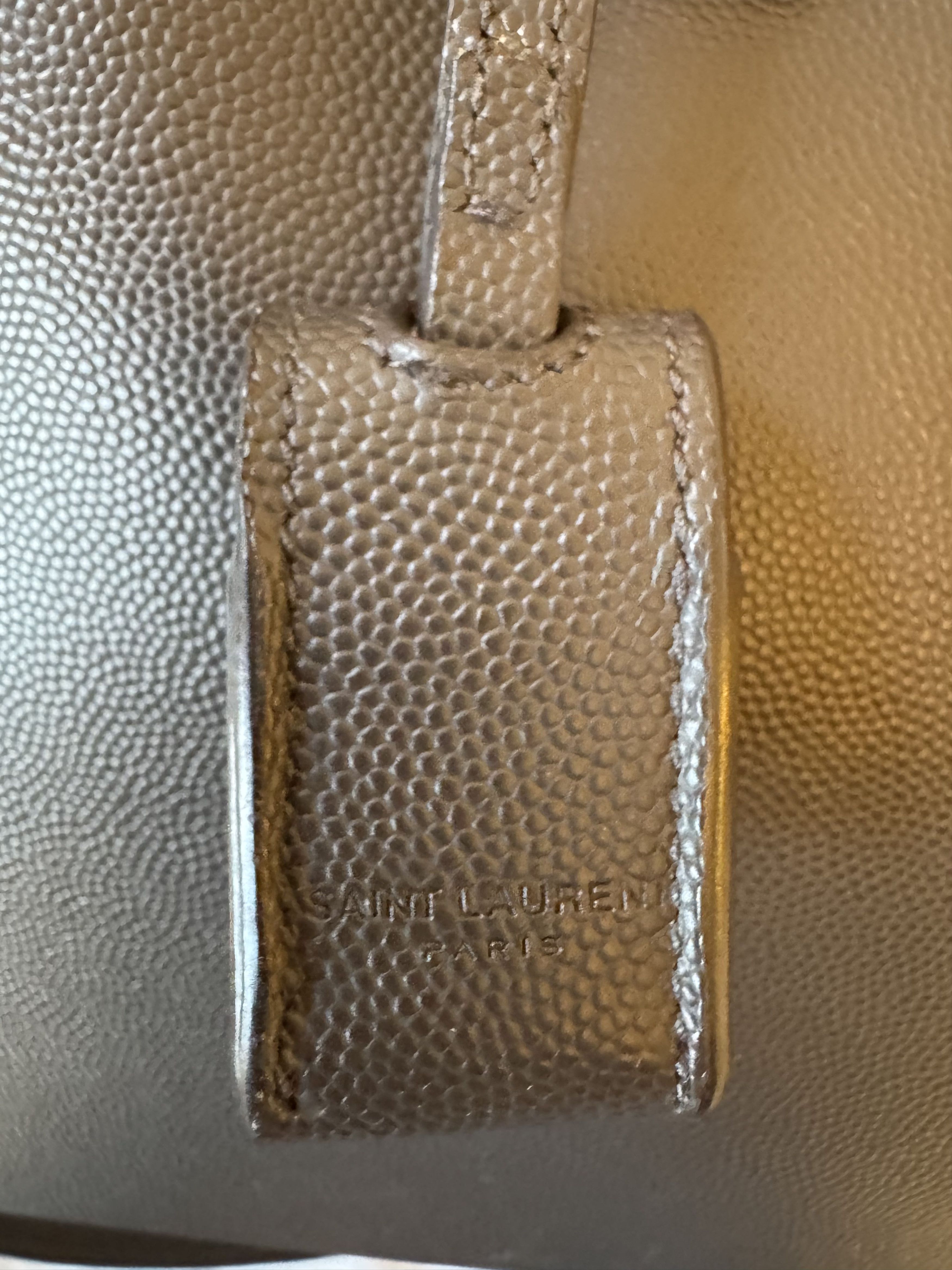 Saint Laurent Paris Saint Laurent Small Museum Briefcase in Grey Size ONE SIZE - 7 Thumbnail