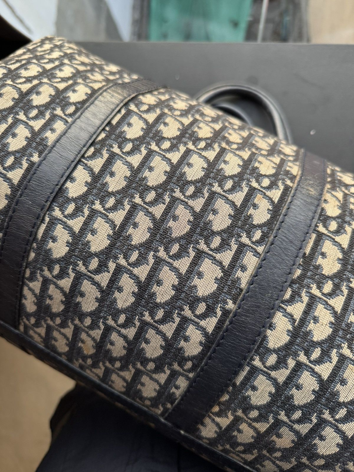 Dior Christian Dior Blue Canvas Bowling Bag Size ONE SIZE - 12 Thumbnail