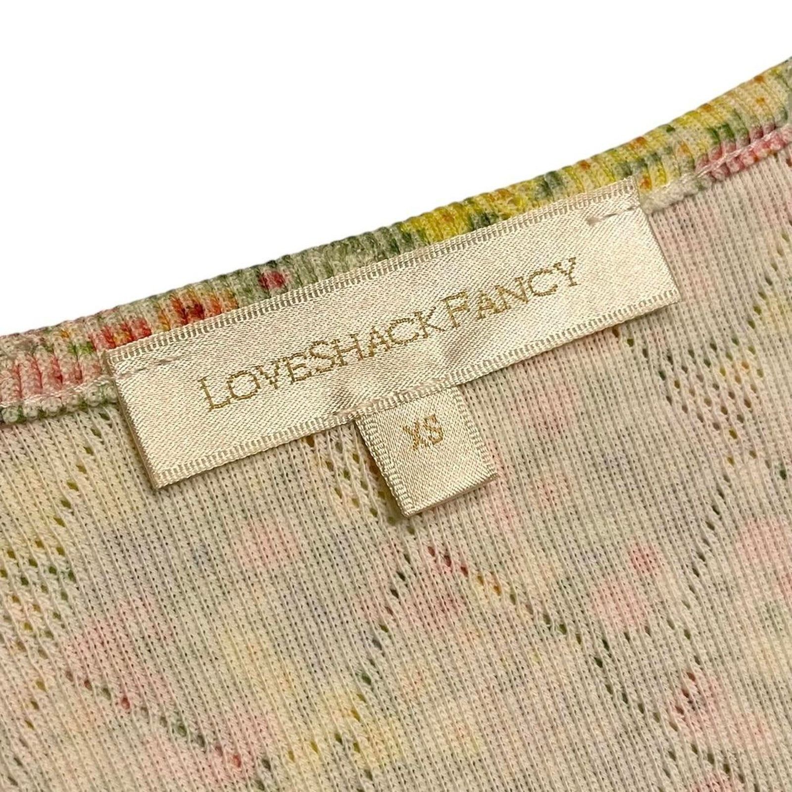 LoveShackFancy LoveShackFancy Anaya Long Sleeve Floral print Henley Top XS Size XS / US 0-2 / IT 36-38 - 5 Thumbnail