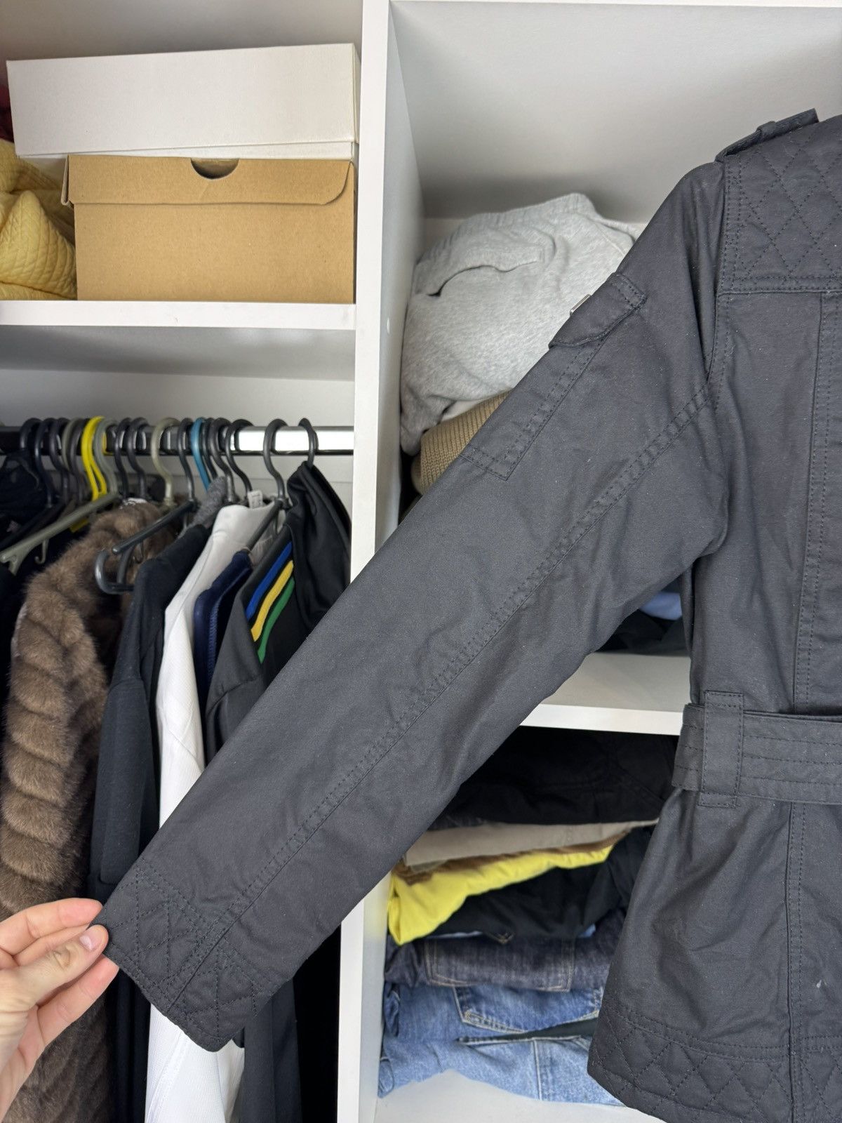 Barbour Barbour International Dera Wax Jacket Women’s Size UK 8 Size S / US 4 / IT 40 - 18 Thumbnail