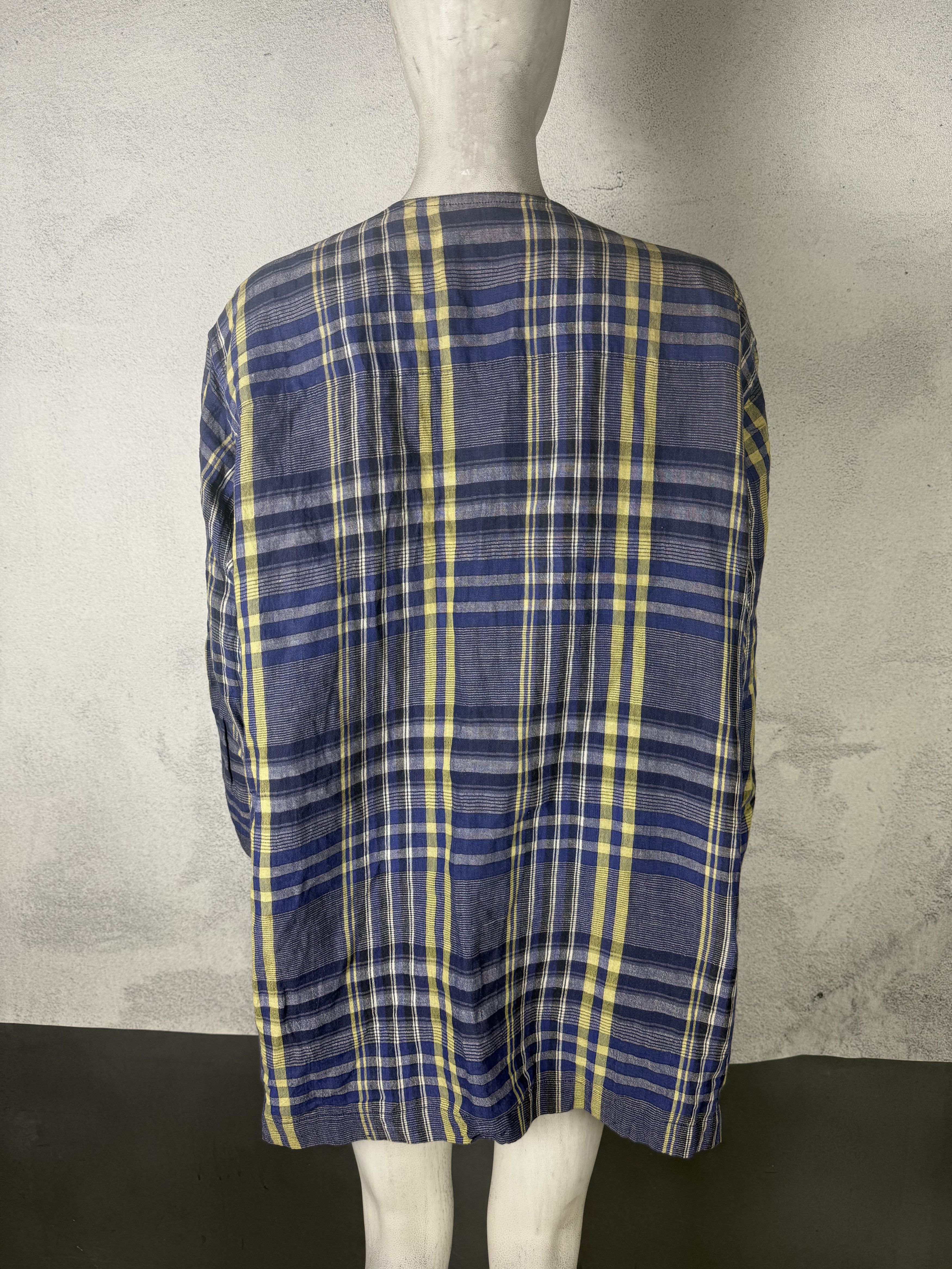 Issey Miyake Plantation Issey Miyake Plaid Outer Shirt Size M / US 6-8 / IT 42-44 - 10 Thumbnail