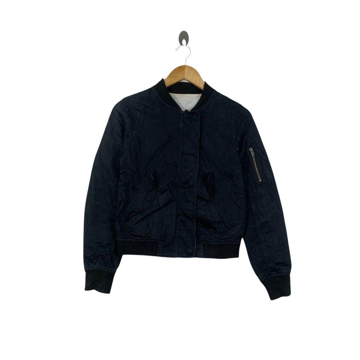 MOUSSY MOUSSY JAPAN MA-1 Denim Jeans Bomber Jacket Windbreaker Size S / US 4 / IT 40 - 1 Thumbnail