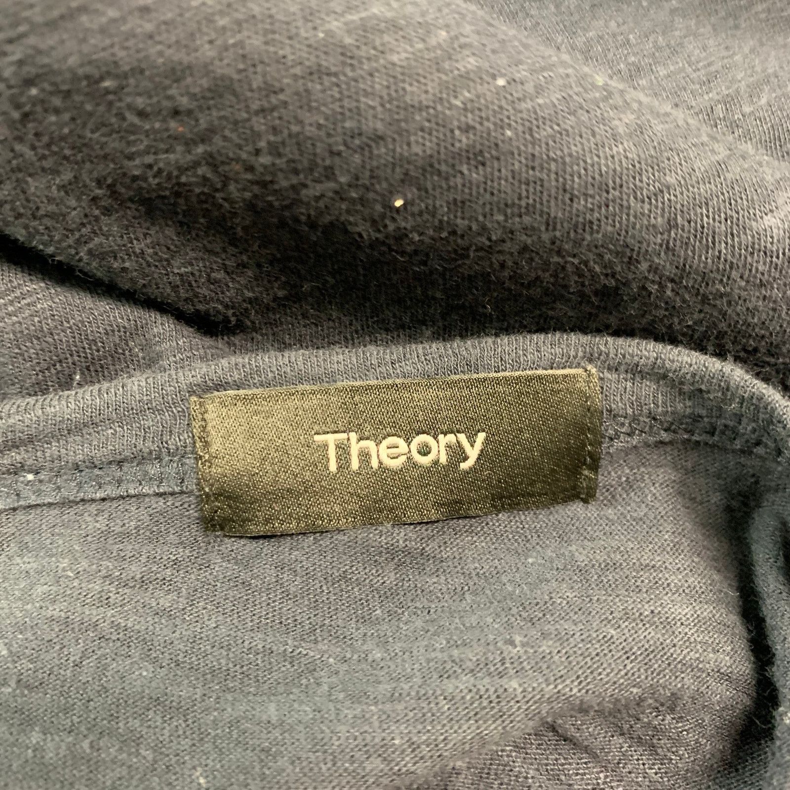 Theory THEORY Size XL Navy Cotton Henley Pullover Size US XL / EU 56 / 4 - 6 Thumbnail