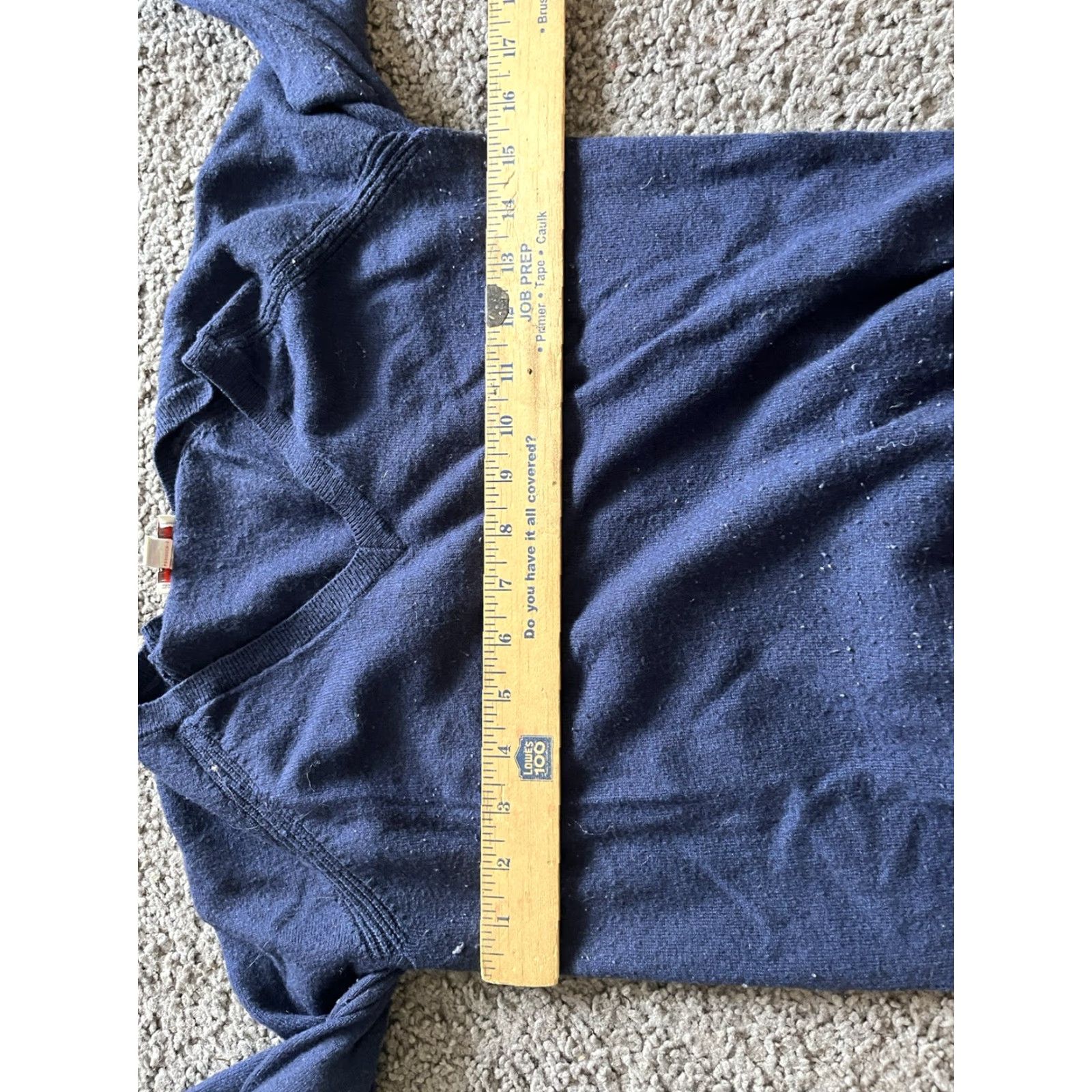 Gap GAP Women's XS Maternity V-Neck Cotton Blend Lightweight Navy Blue Sweater Shirt/Top (Regular) Women Size XS / US 0-2 / IT 36-38 - 4 Thumbnail