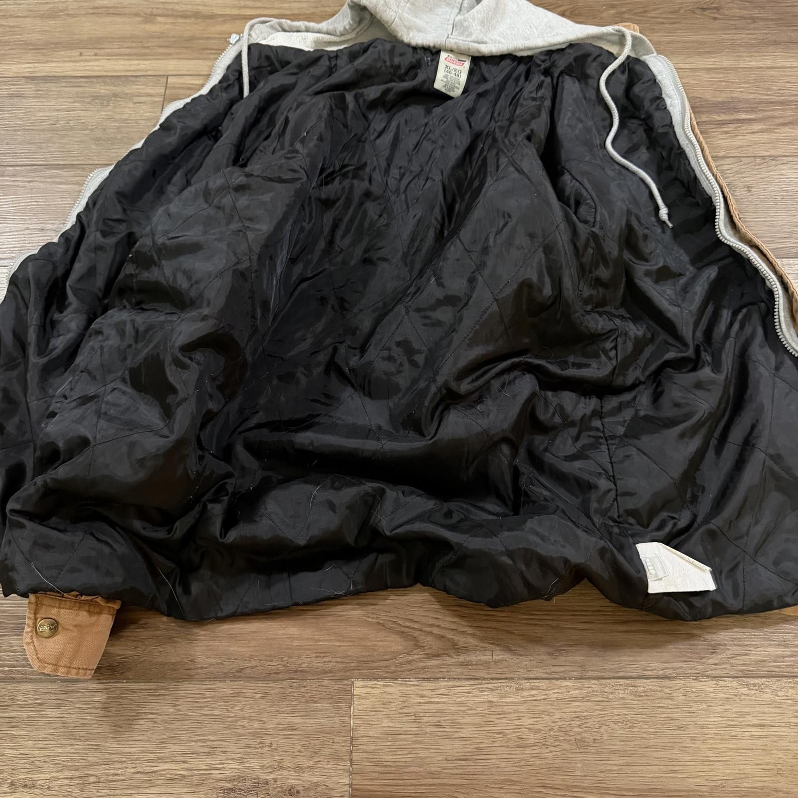 Dickies Vintage Dickies Quilted Hoodie Jacket Workwear Y2K Shacket Size US XL / EU 56 / 4 - 2 Thumbnail