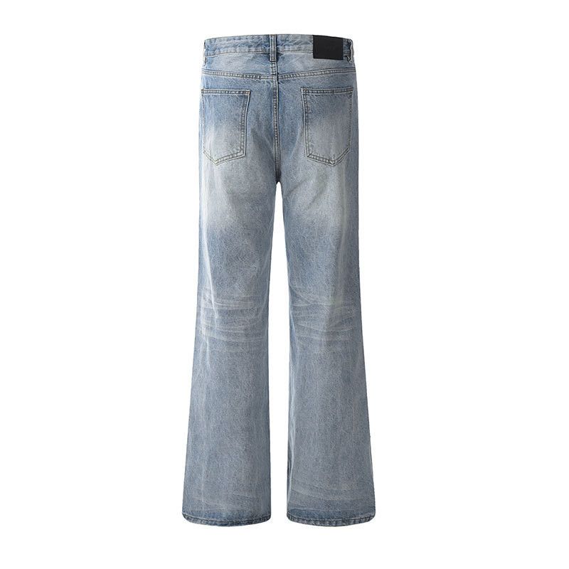 Japanese Brand Street style men's loose-fitting flared cleanfit retro jeans Size US 32 / EU 48 - 2 Thumbnail