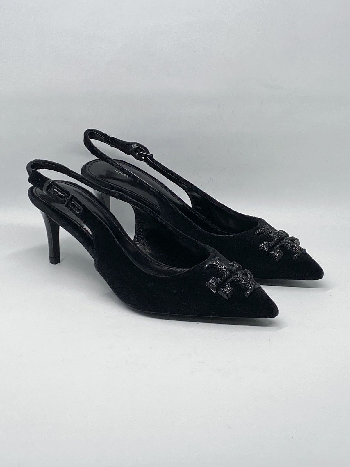 Tory Burch Tory Burch Eleanor Velvet Slingback Pointed Toe Pump size 6 Size US 6 / IT 36 - 1 Thumbnail
