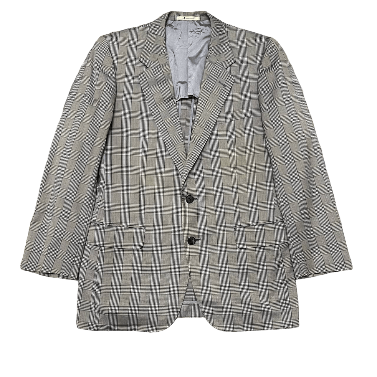 image of Aquascutum Checked Wool Blazer Jacket, Men's (Size Medium)