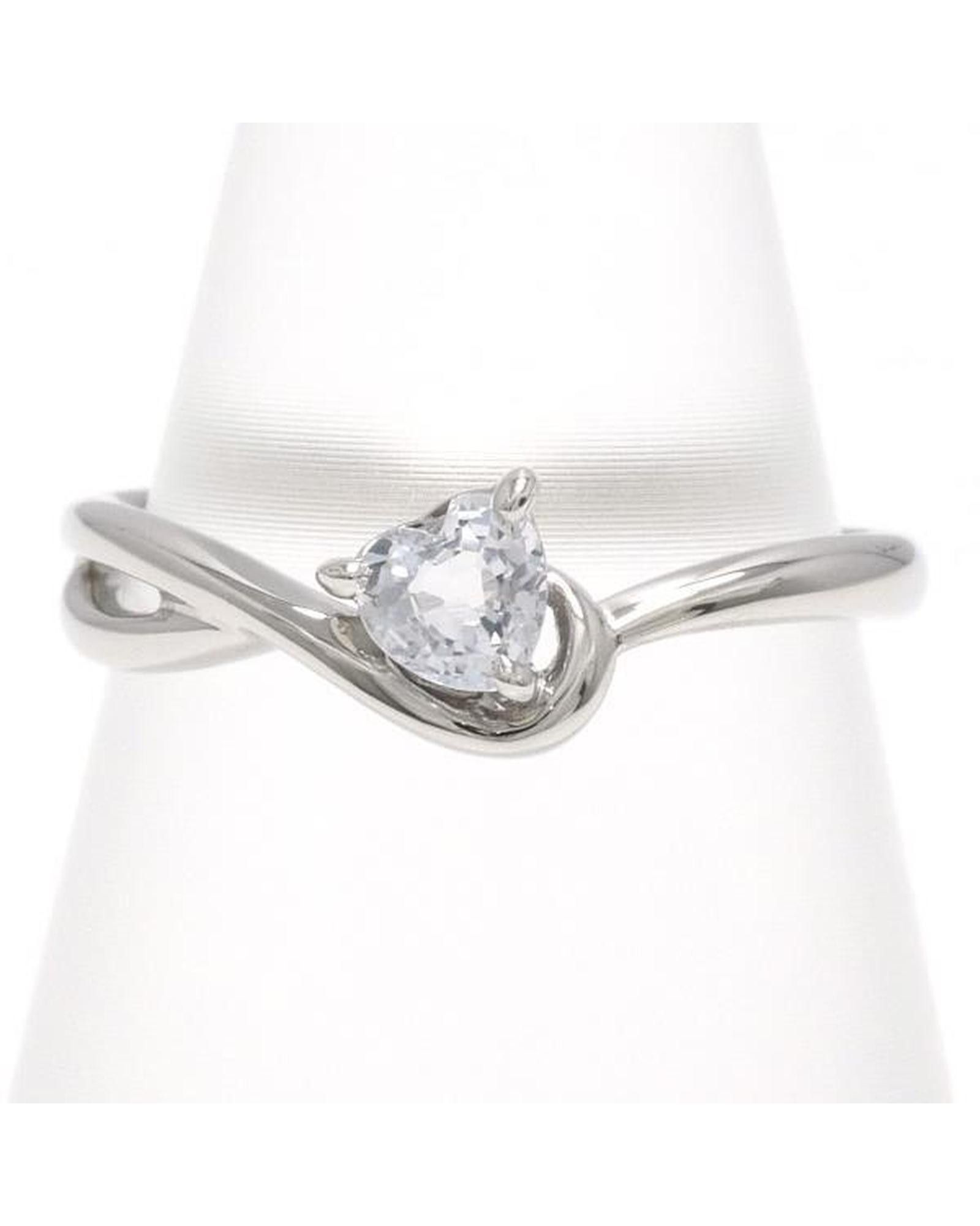 image of Platinum Sapphire Ring in Silver, Women's