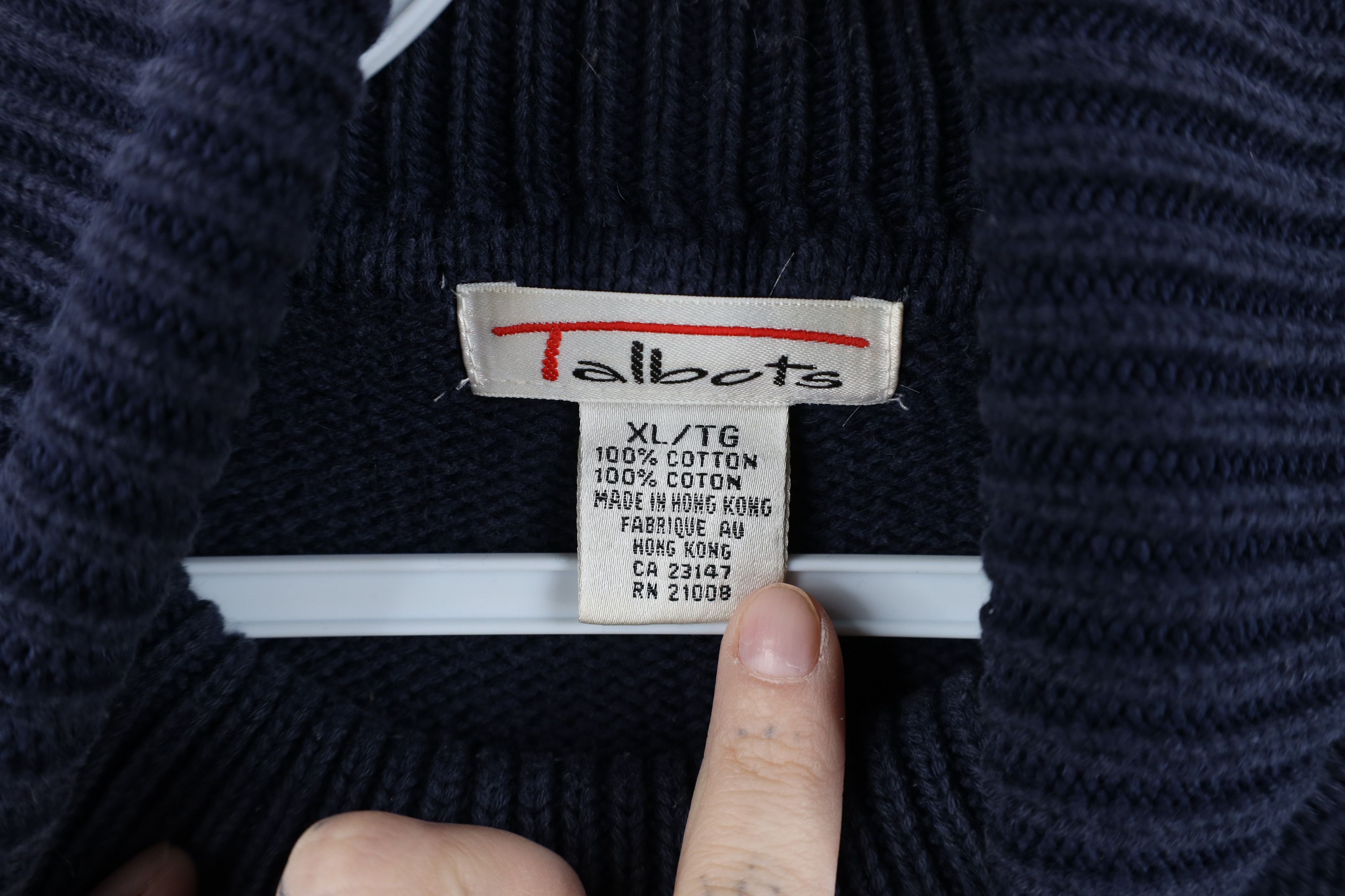 Vintage Vintage 90s Streetwear Horse Polo Turtleneck Sweater Knit Size XL / US 12-14 / IT 48-50 - 10 Thumbnail