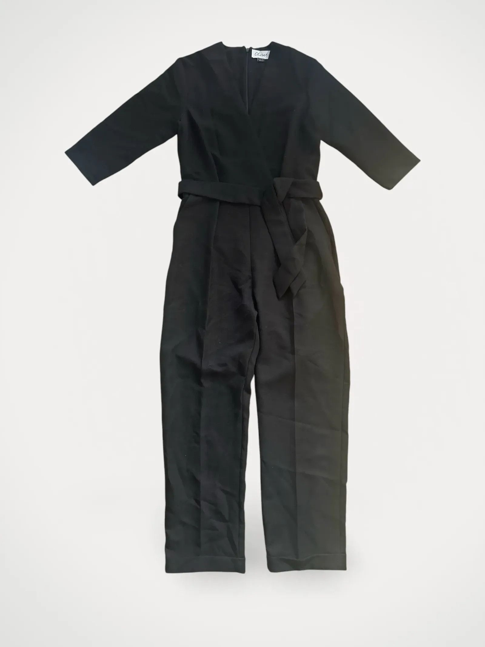 Closet London Closet London CROSS OVER JUMPSUIT Jumpsuit Size 28" / US 6 / IT 42 - 1 Thumbnail