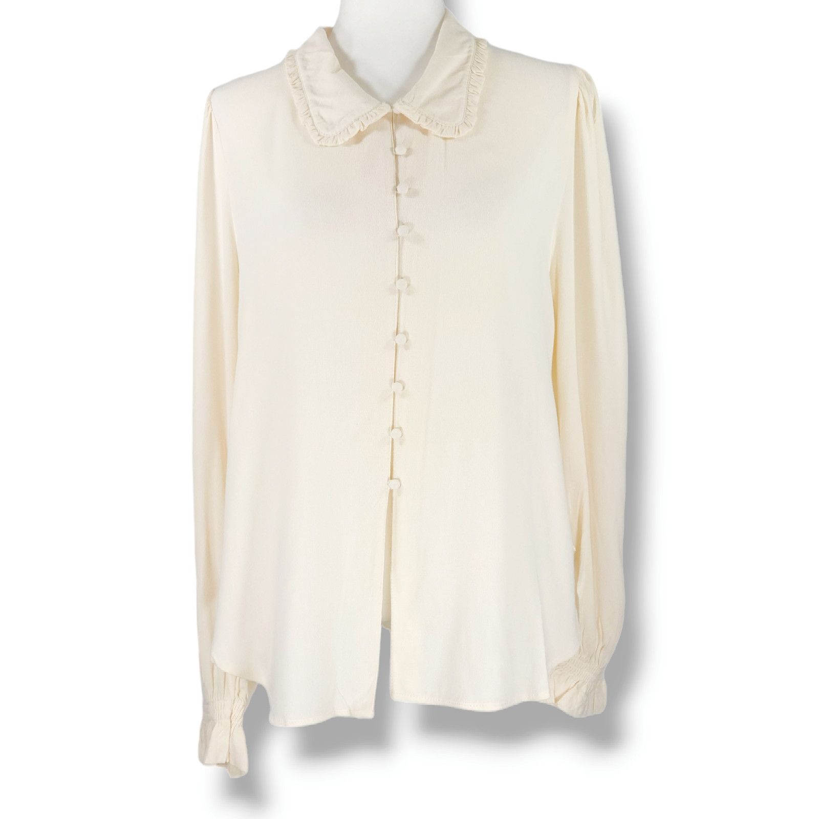Other NWT B.O.G. Band of the Free Denise Ruffle Collar Top Sz. M Size M / US 6-8 / IT 42-44 - 4 Thumbnail