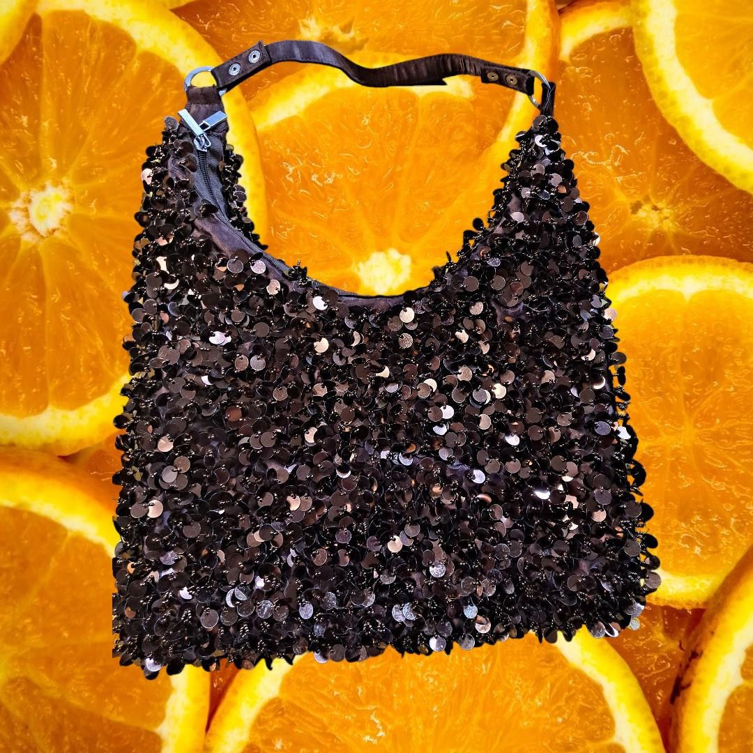 Other Copper Medium Sequin Satchel Purse handbag Size ONE SIZE - 4 Thumbnail