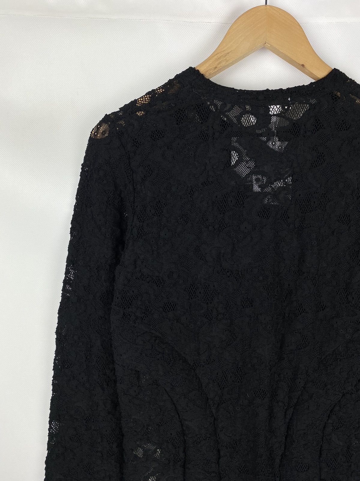 Comme des Garcons BNWT! Comme Des Garçons floral lace long sleeve top tunic Size S / US 4 / IT 40 - 17 Thumbnail