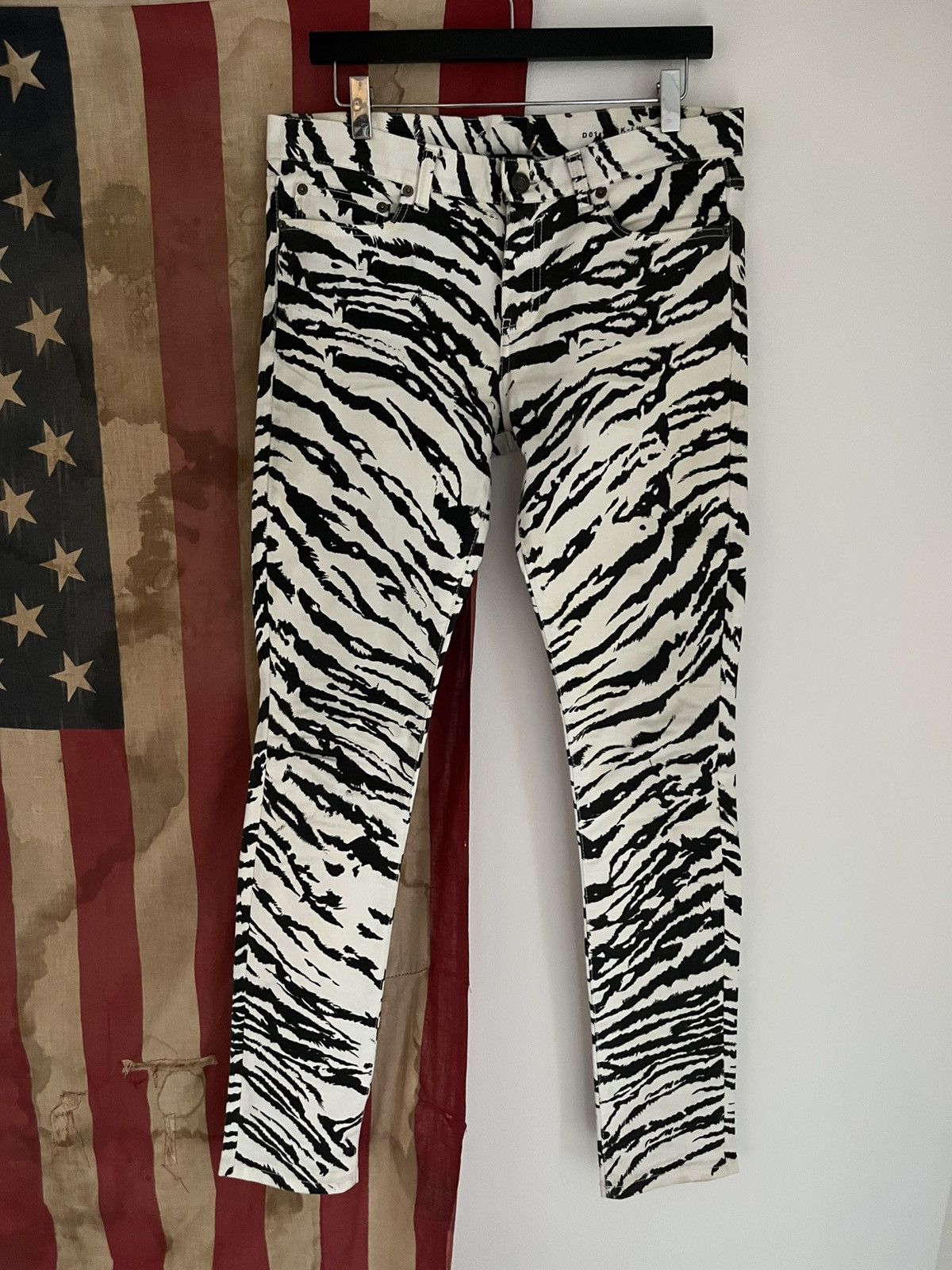 Saint Laurent Paris Saint Laurent SS14 Zebra D02’s Size 30" / US 8 / IT 44 - 1 Thumbnail