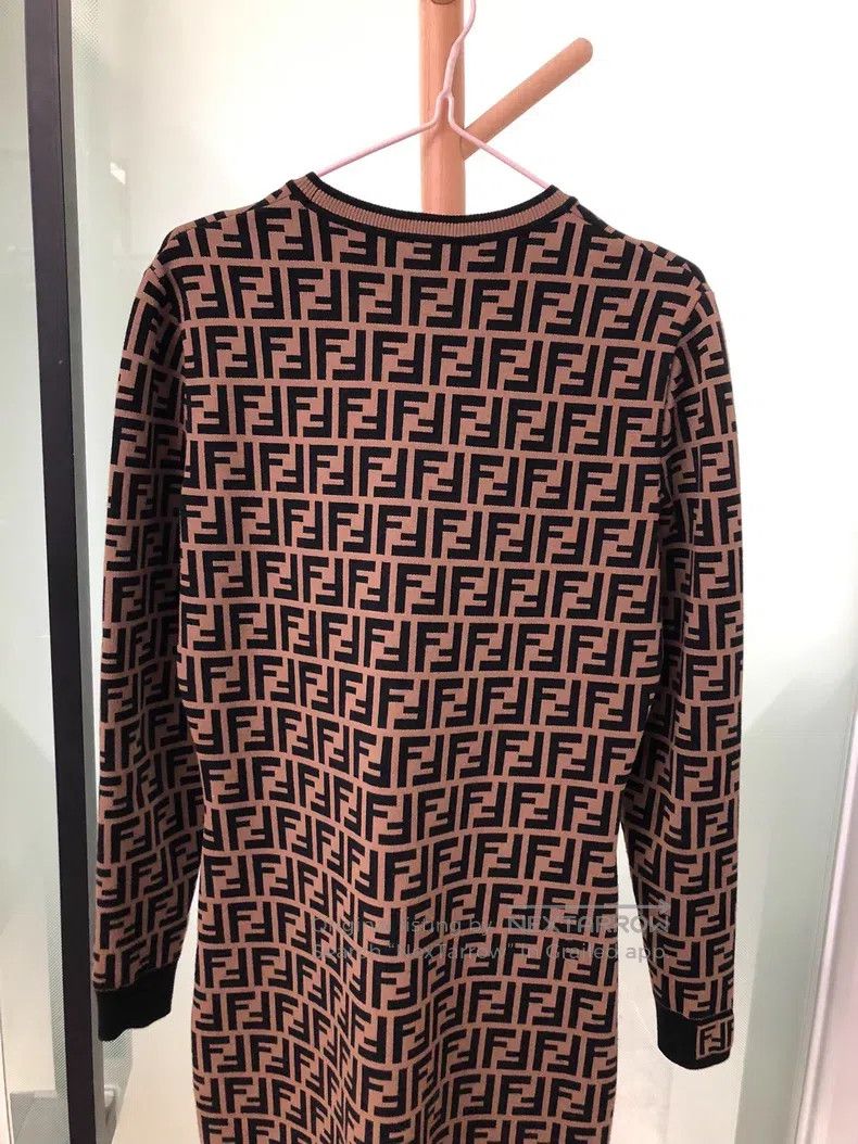 Fendi Fendi All-over printed dress Size S / US 4 / IT 40 - 9 Thumbnail